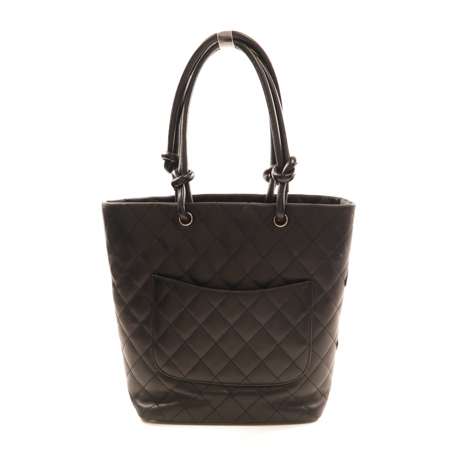 CHANEL 牛皮皮革Cambon Line Tote Bag銀扣手挽袋