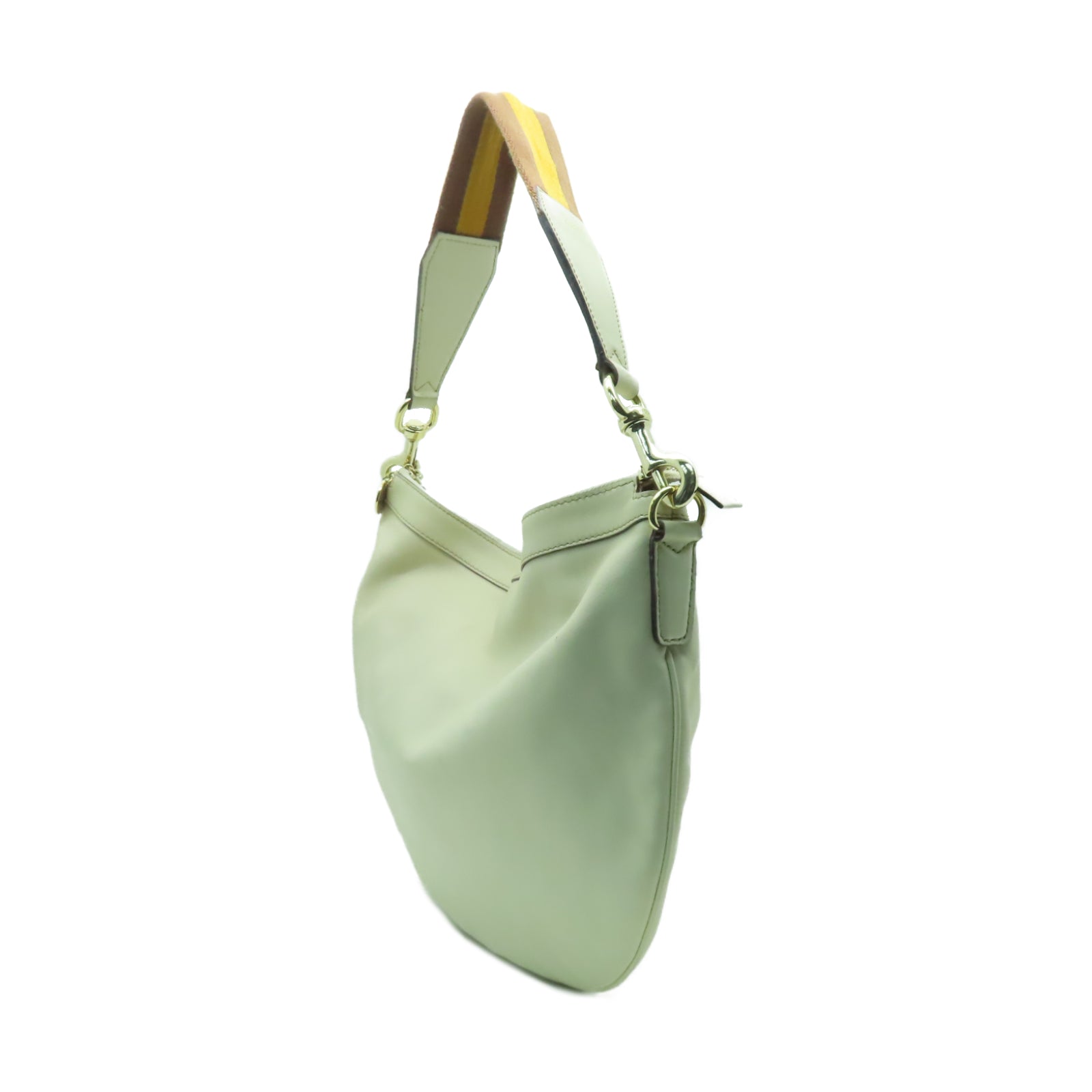 GUCCI 【激減優惠】牛皮皮革Shoulder Bag金扣肩背袋米色