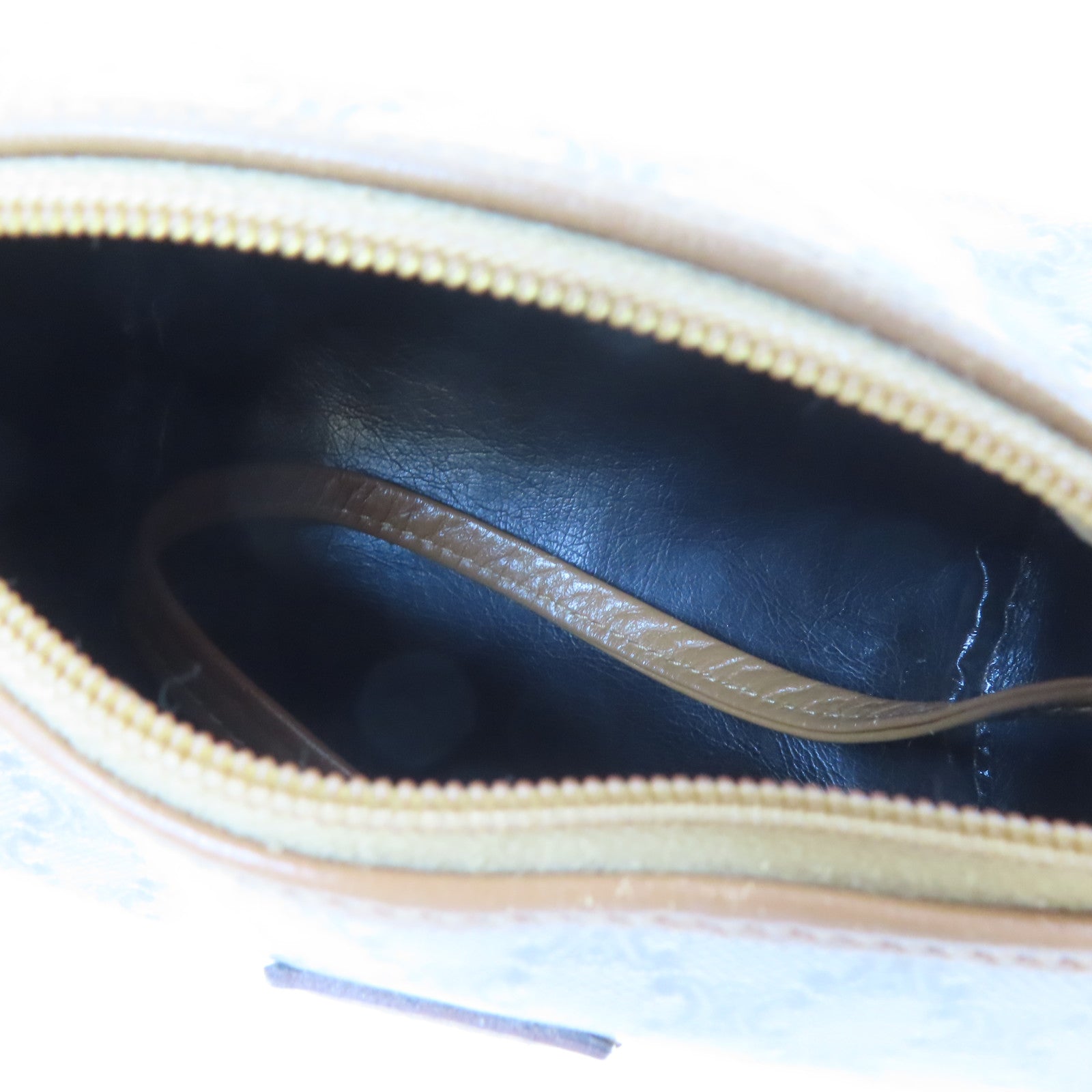 CELINE (PRICE DOWN) GHW Shoulder Crossbody Bag PVC Coated Canvas Brown