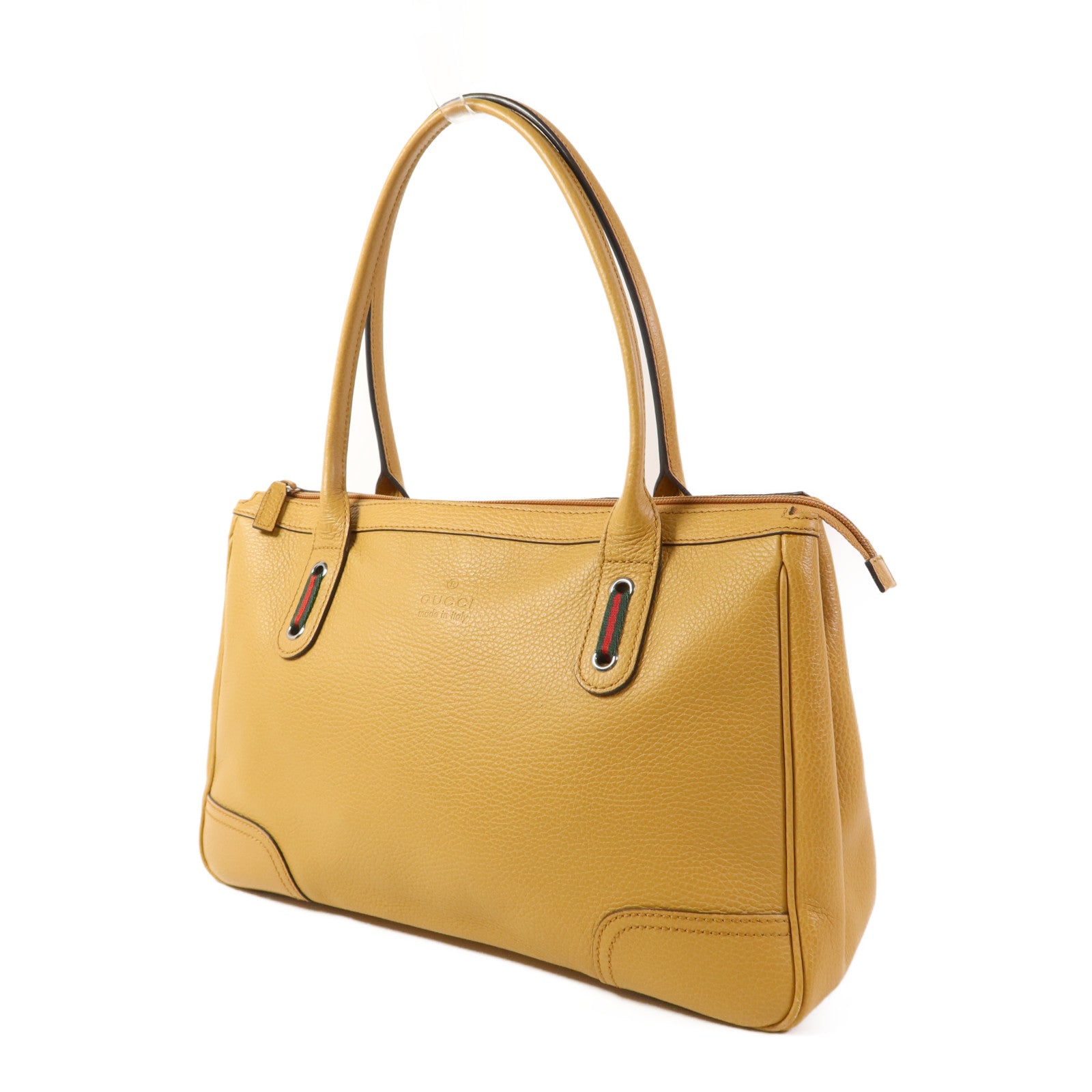 GUCCI 牛皮皮革Shoulder Bag銀扣肩背袋