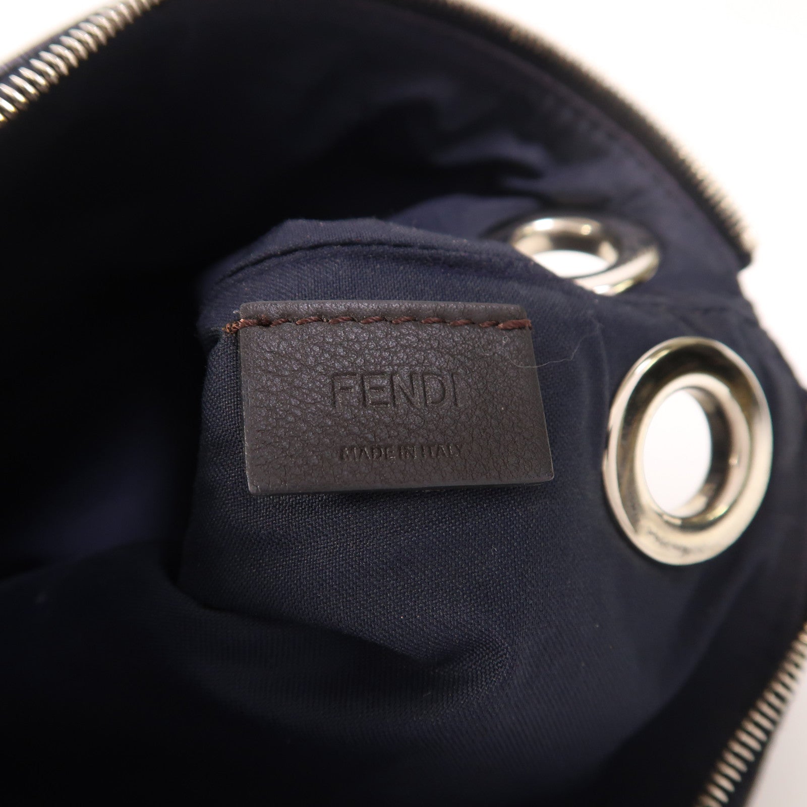 FENDI 牛皮皮革Triplette Clutch銀扣手拿包