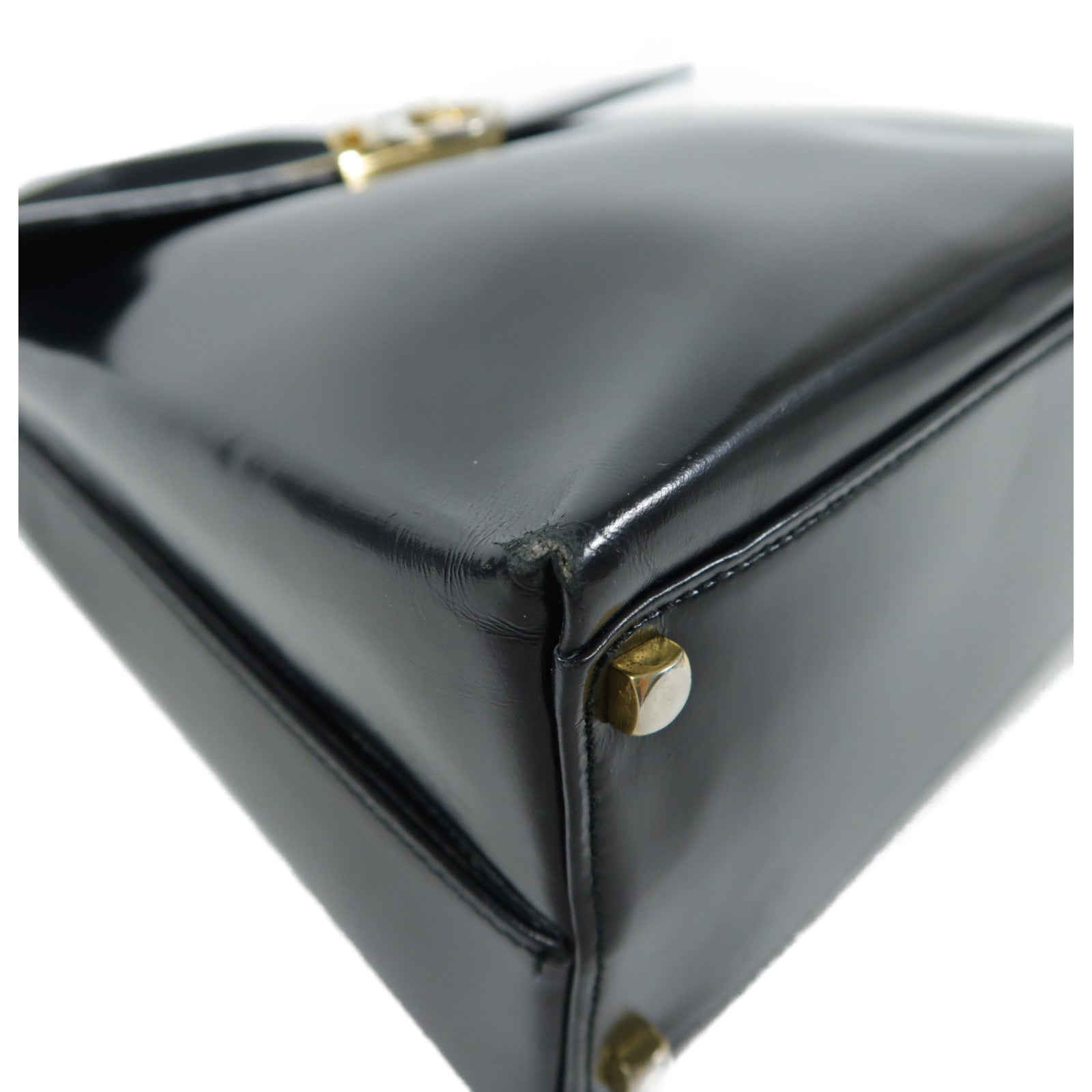 Salvatore Ferragamo 牛皮皮革Hand Bag金扣手挽袋
