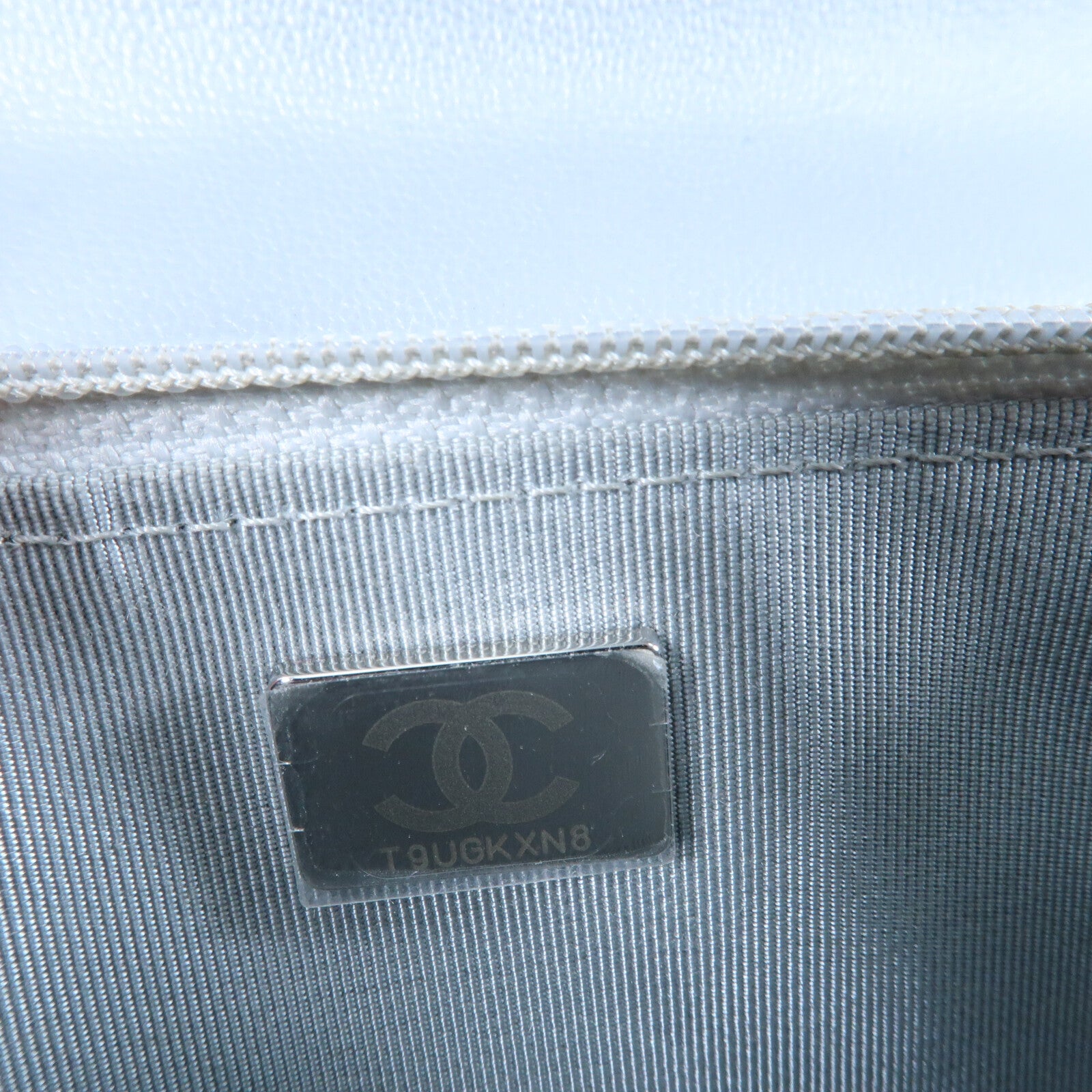 CHANEL 牛皮皮革WOC Wallet On Chain銀扣鏈帶肩背袋