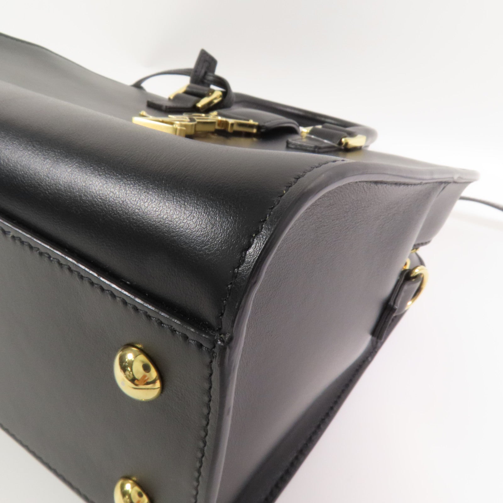 SAINT LAURENT 牛皮皮革Baby Cabas金扣手挽肩背兩用袋