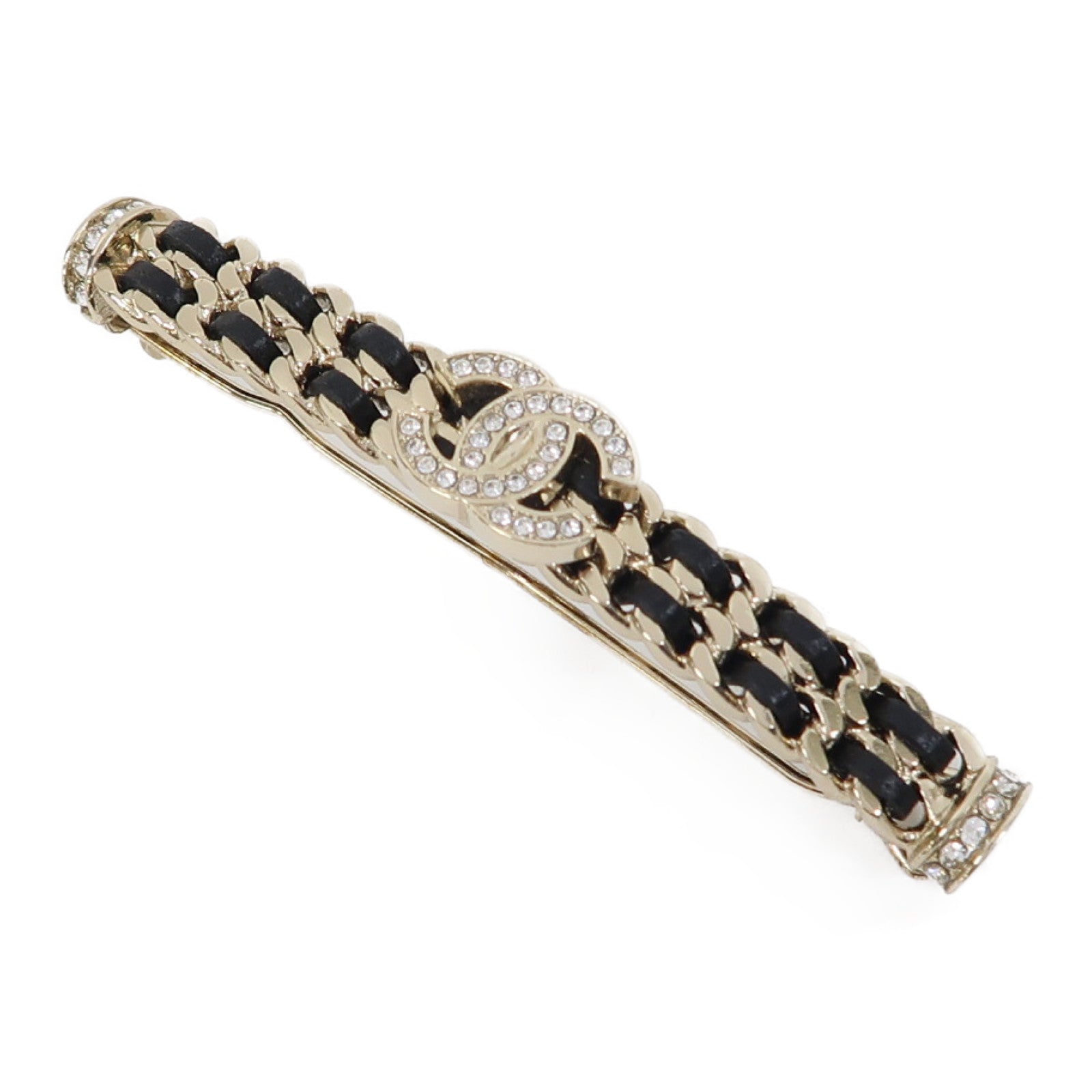 CHANEL 金屬Hair Clip髮夾金色