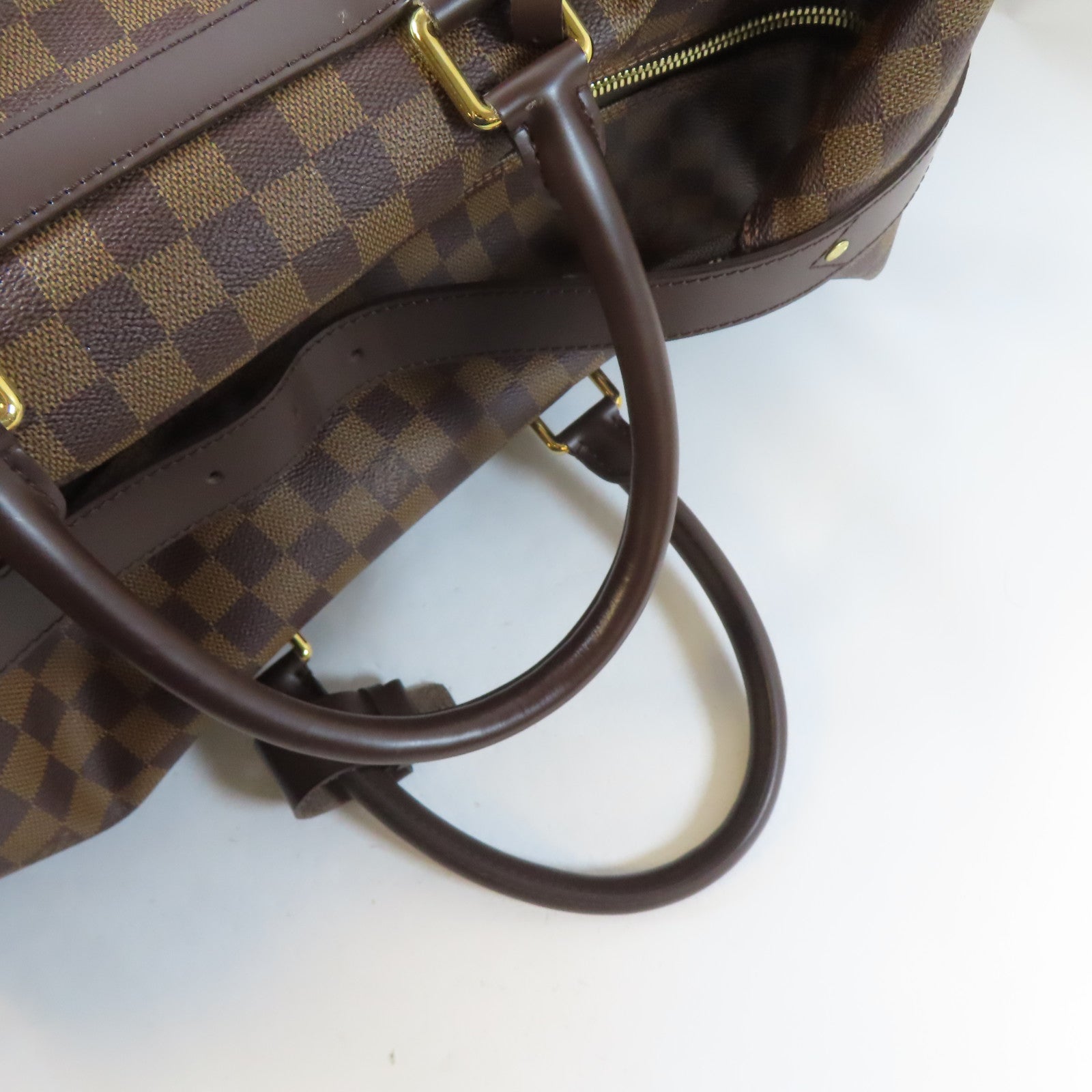 LOUIS VUITTON Damier Eole 50 Boston Carry Bag金扣手挽袋啡色