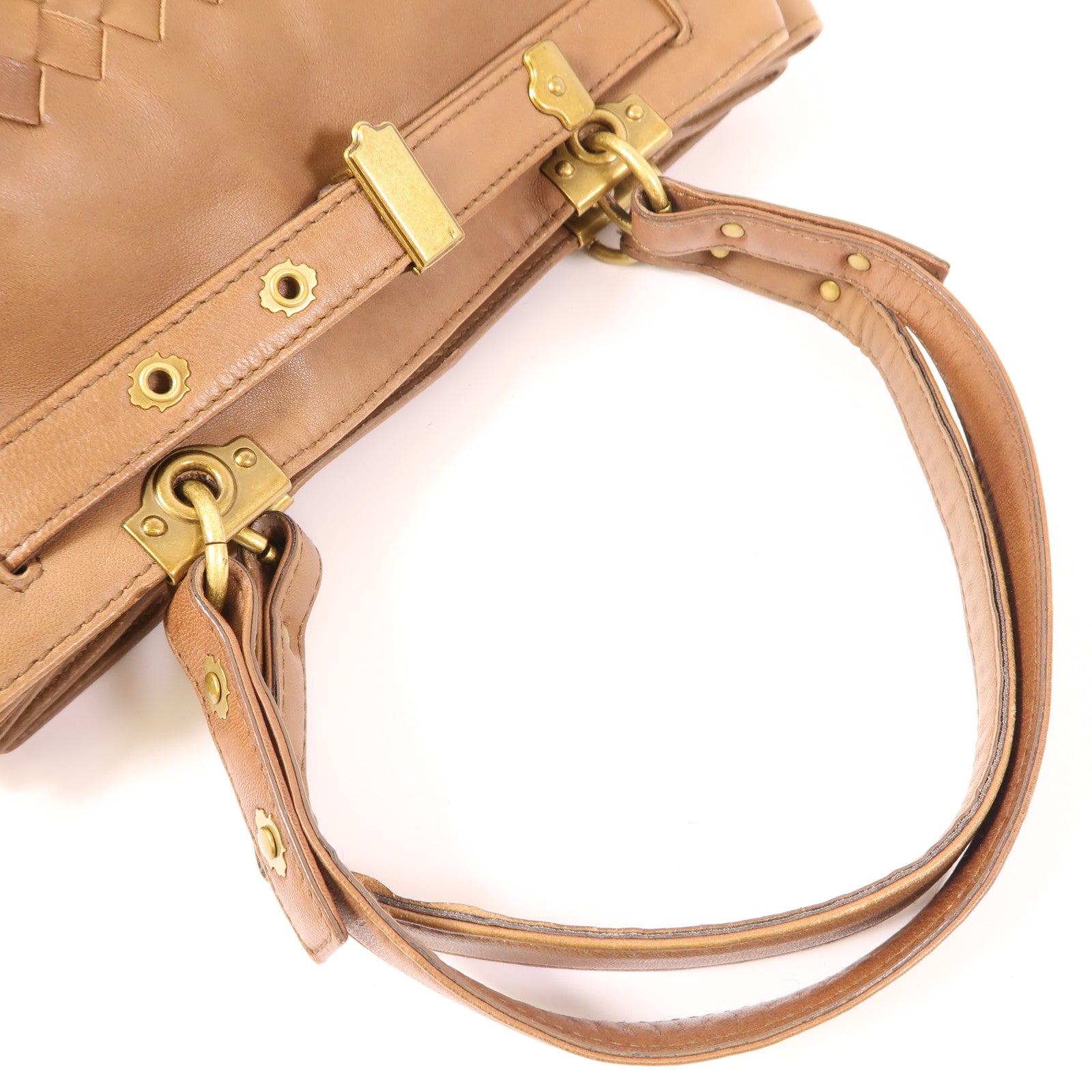 BOTTEGA VENETA 羊皮皮革Shoulder Bag金扣肩背袋