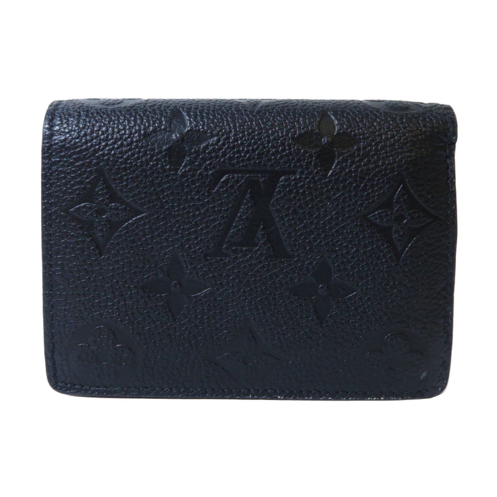 LOUIS VUITTON Monogram Empreinte Cléa Wallet金扣錢包黑色