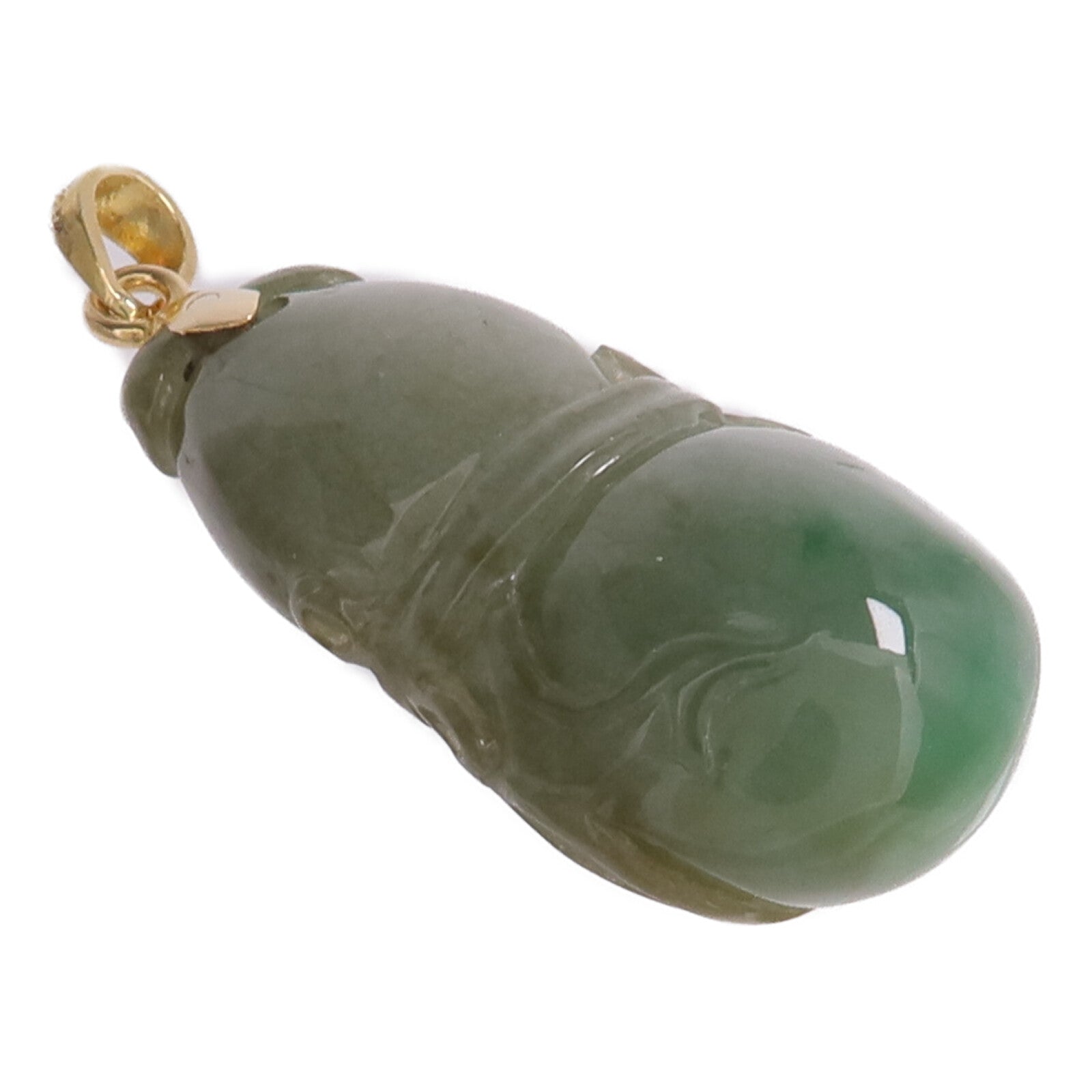 JEWELRY 18K黃金Pendant Top翡翠吊墜