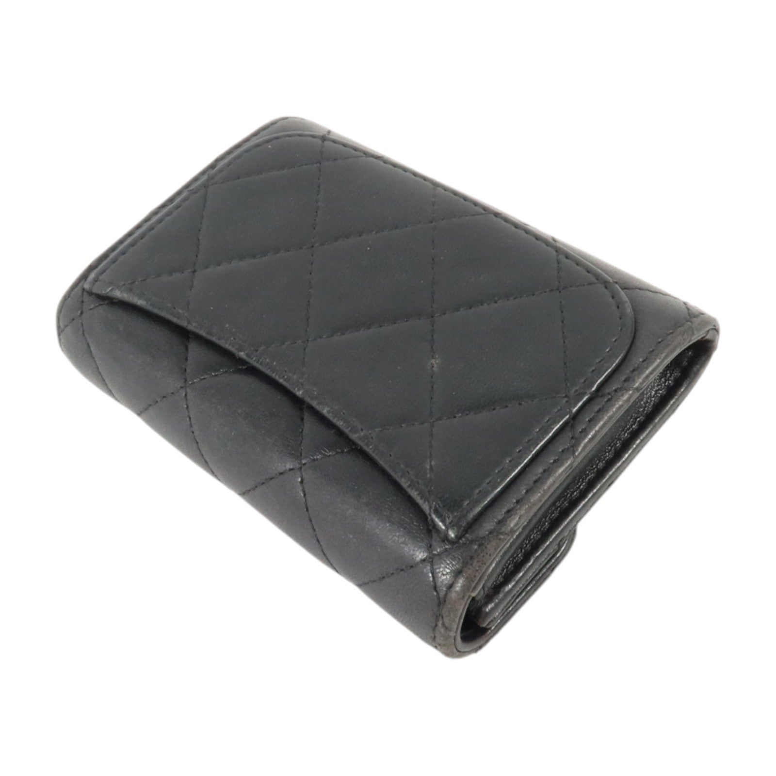 CHANEL 羊皮皮革Card Case銀扣卡片套