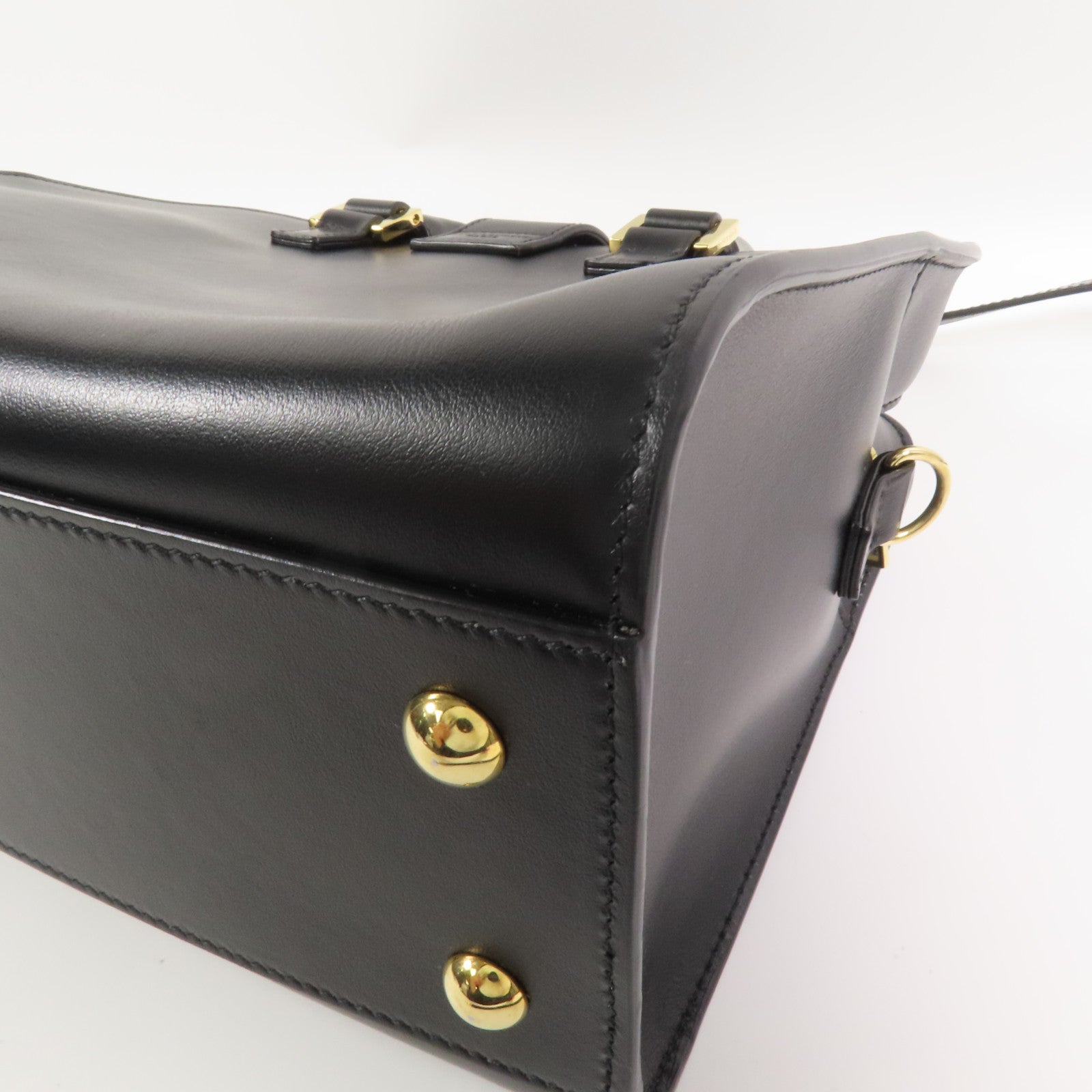 SAINT LAURENT 牛皮皮革Baby Cabas金扣手挽肩背兩用袋