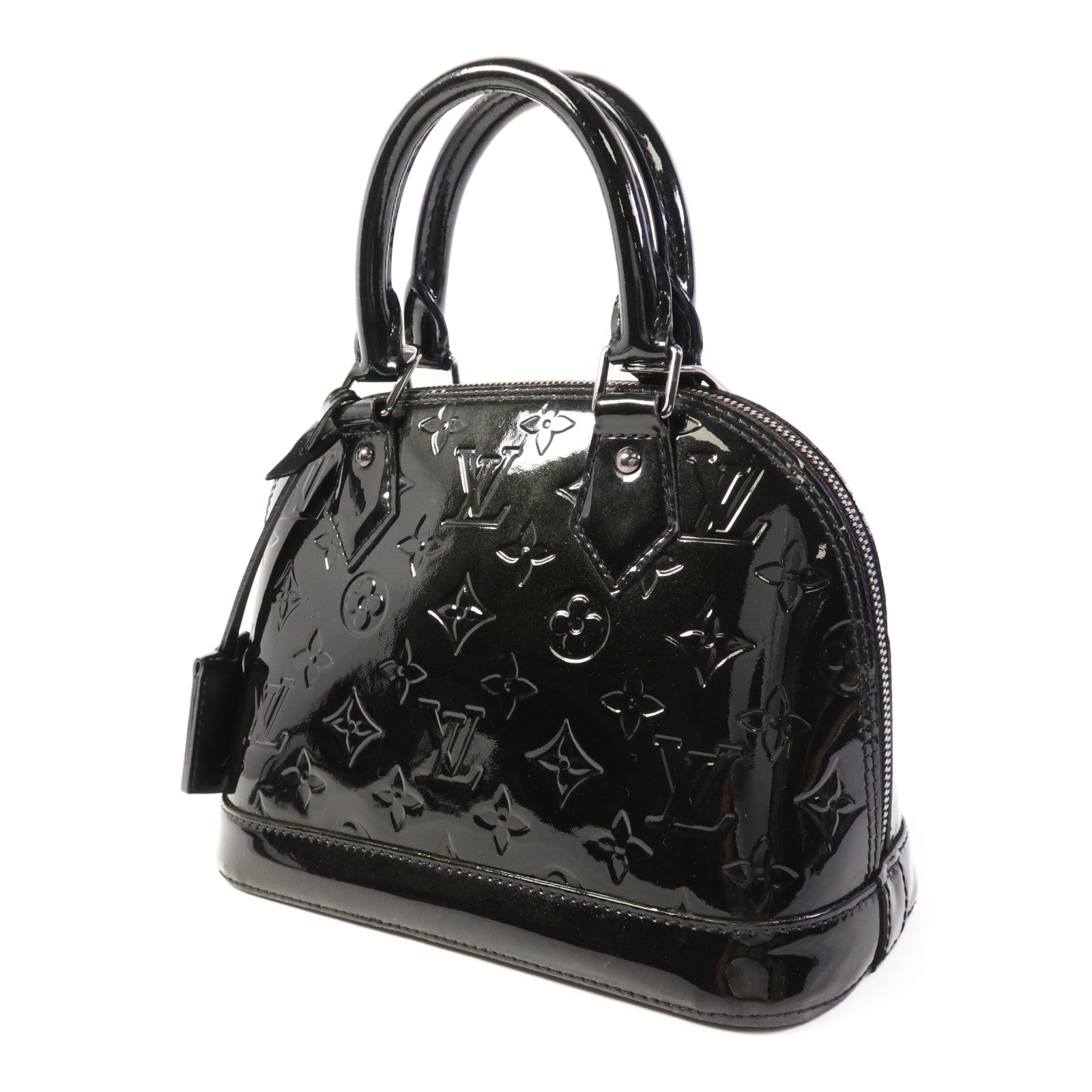 LOUIS VUITTON Vernis Alma BB銀扣手挽肩背兩用袋