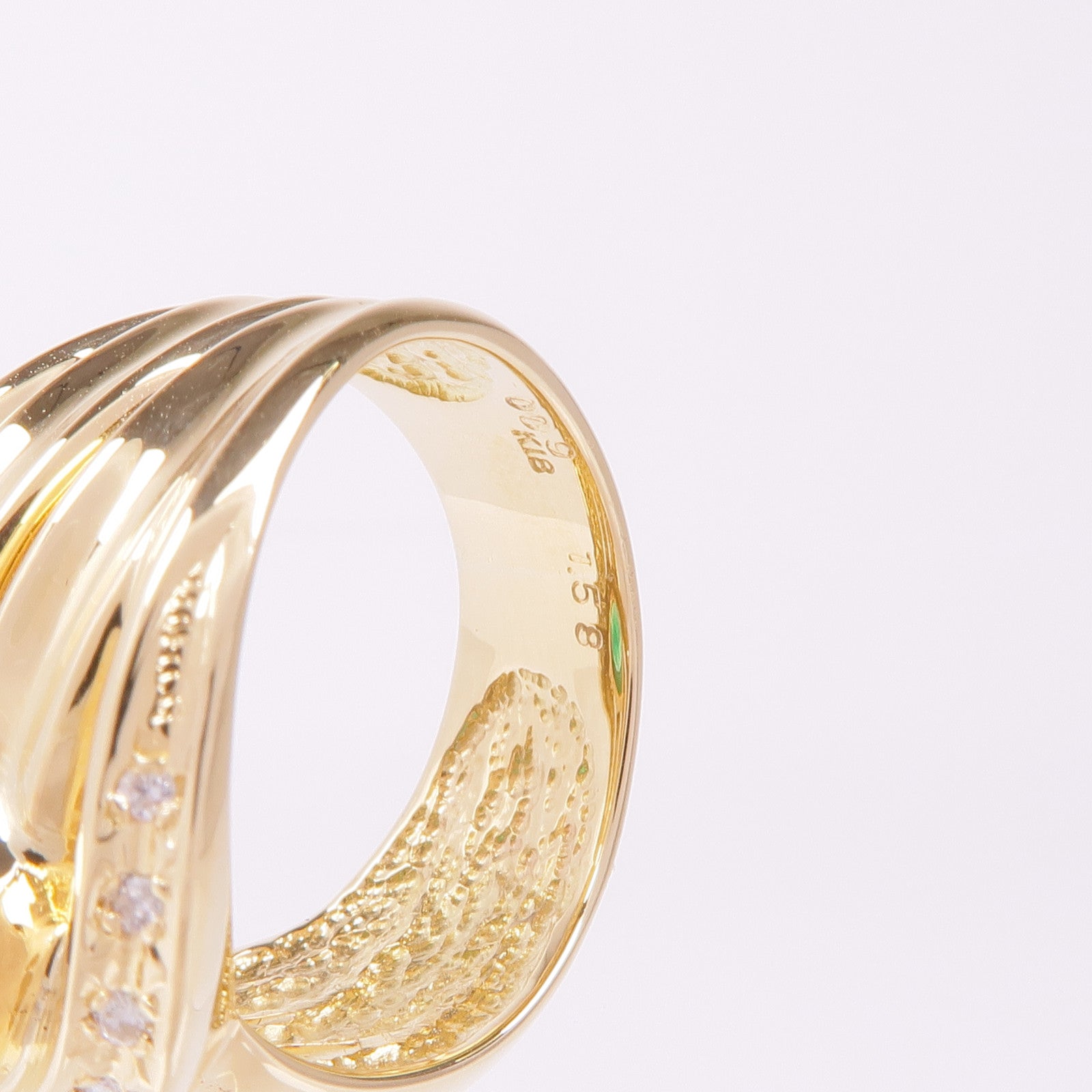 JEWELRY 18K黃金Sapphire Diamond Ring藍寶石/鑽石戒指US#6.25