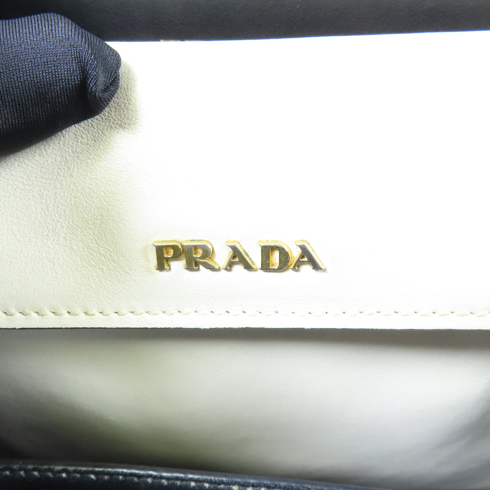 PRADA Saffiano皮革2way Shoulder Bag金扣手挽肩背兩用袋
