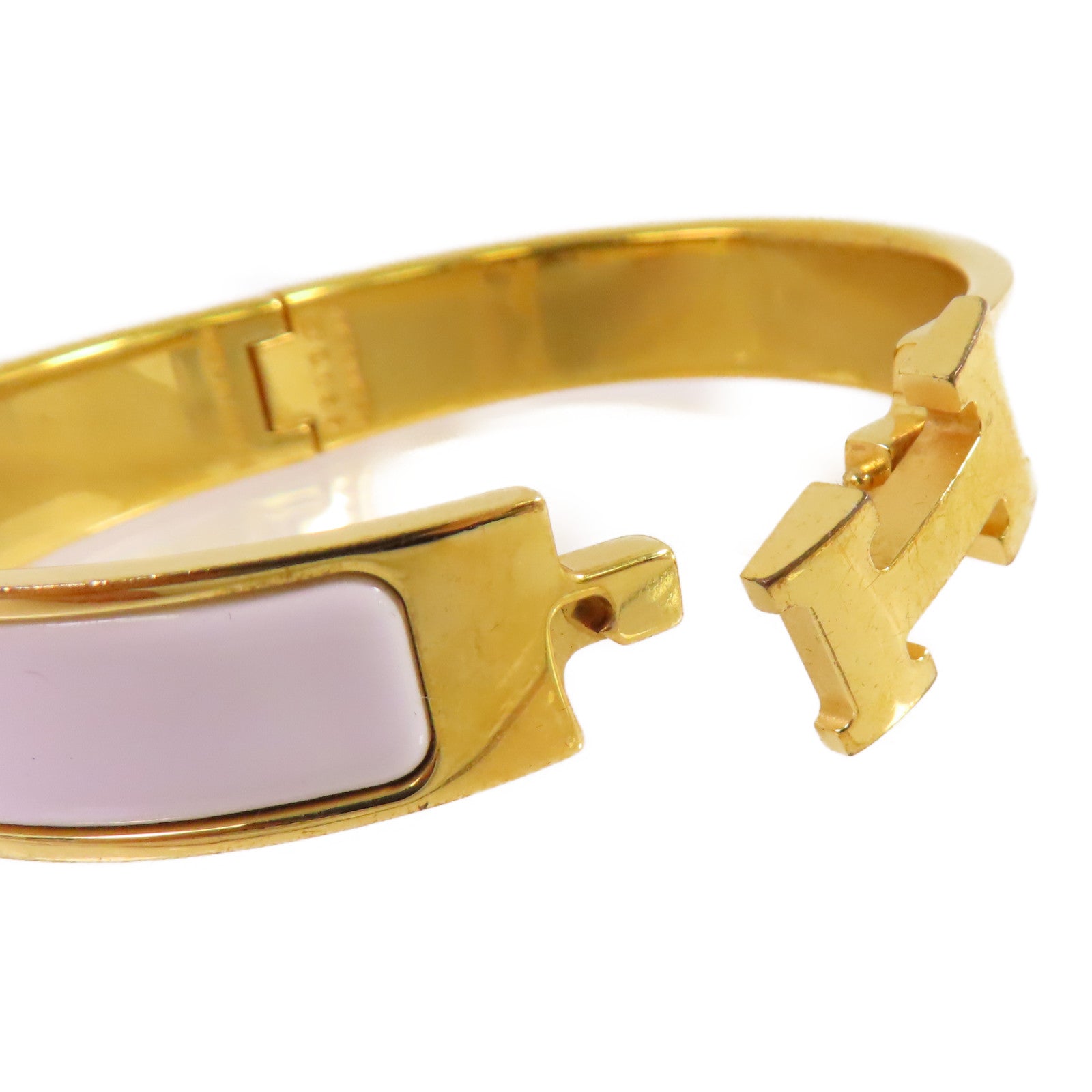 HERMES 金屬/琺瑯Clic-H Bracelet金扣手鏈