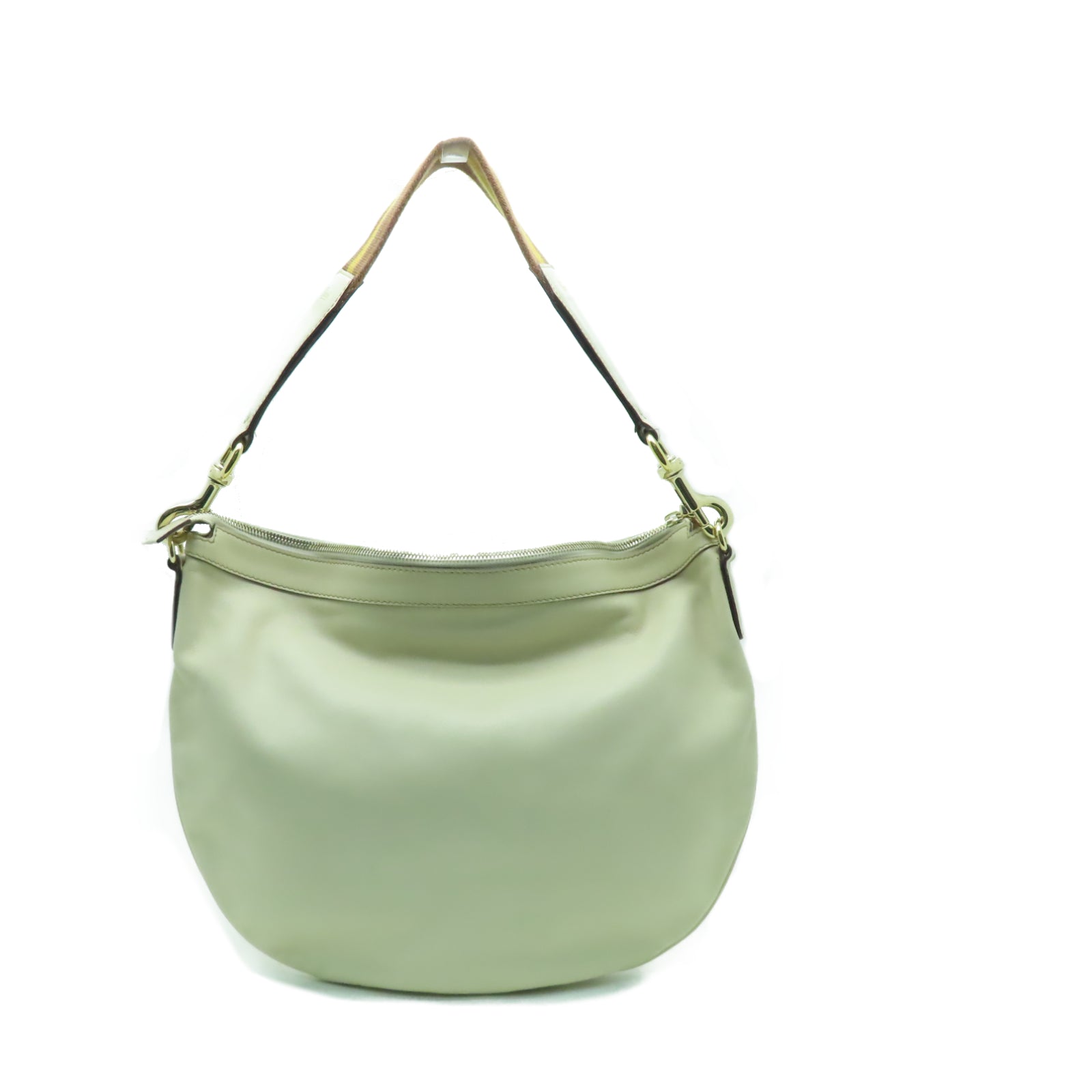 GUCCI 【激減優惠】牛皮皮革Shoulder Bag金扣肩背袋米色