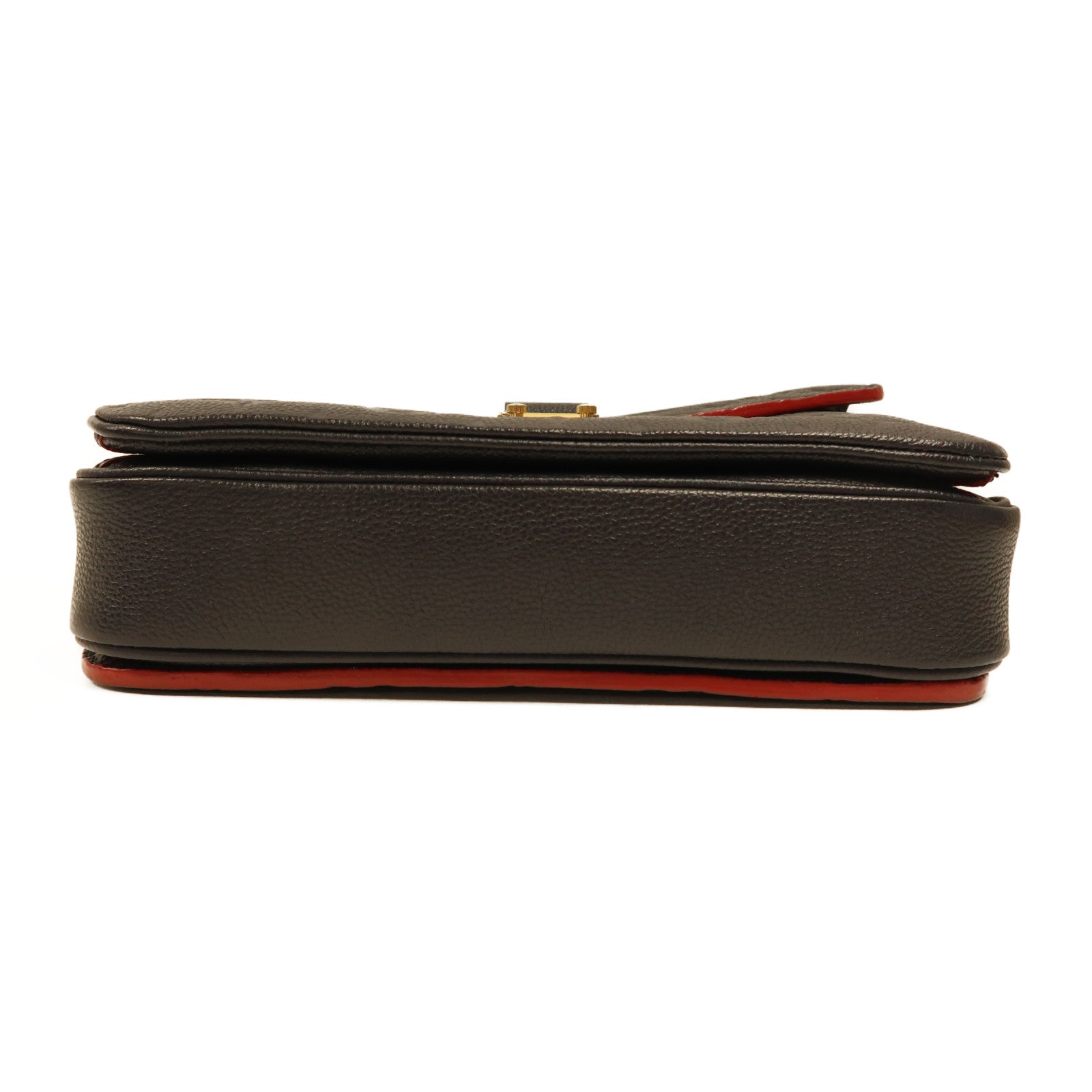 LOUIS VUITTON Monogram Empreinte Pochette Metis金扣手挽肩背兩用袋深藍色