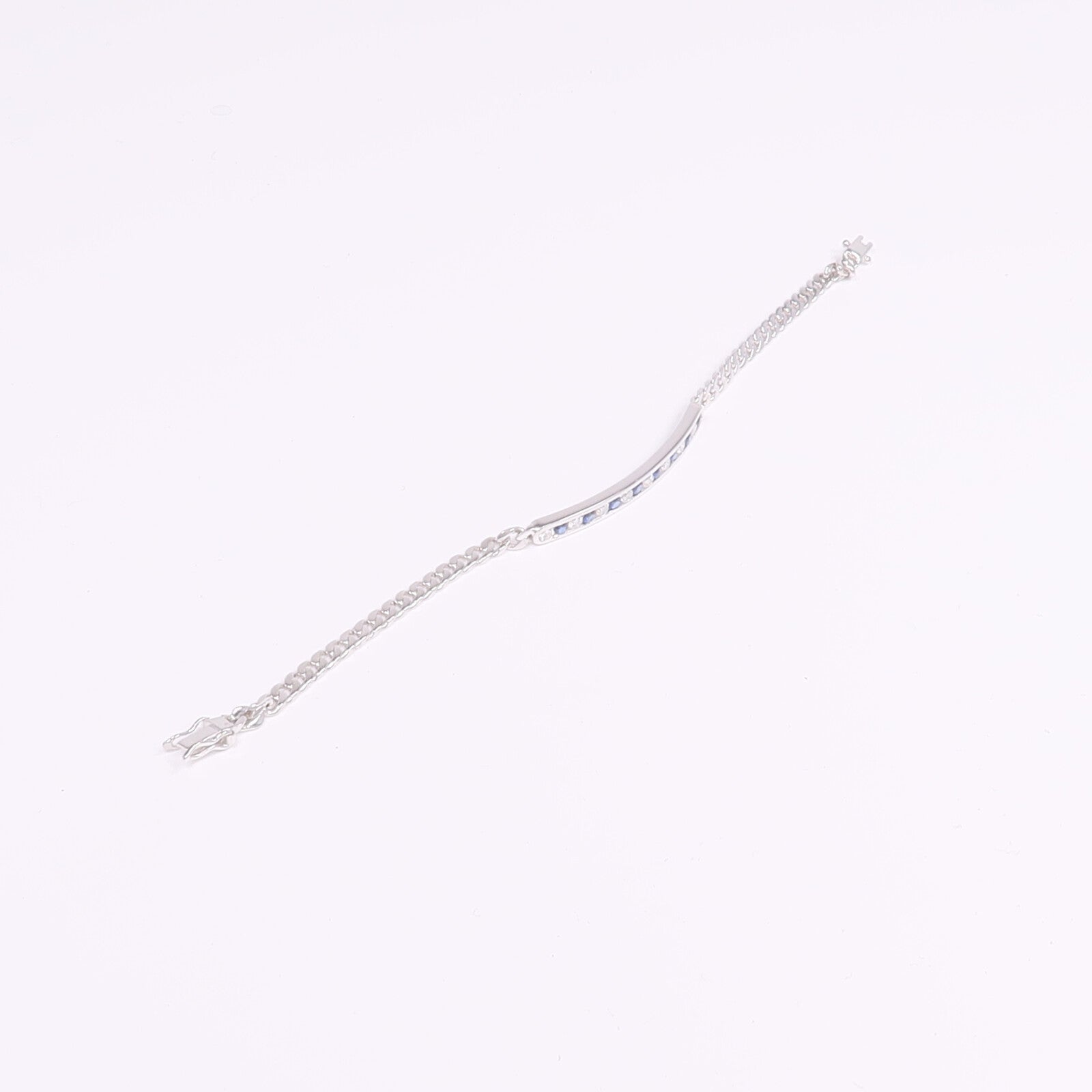JEWELRY 【激減優惠】18K白金Sapphire Diamond Bracelet藍寶石/鑽石手鏈