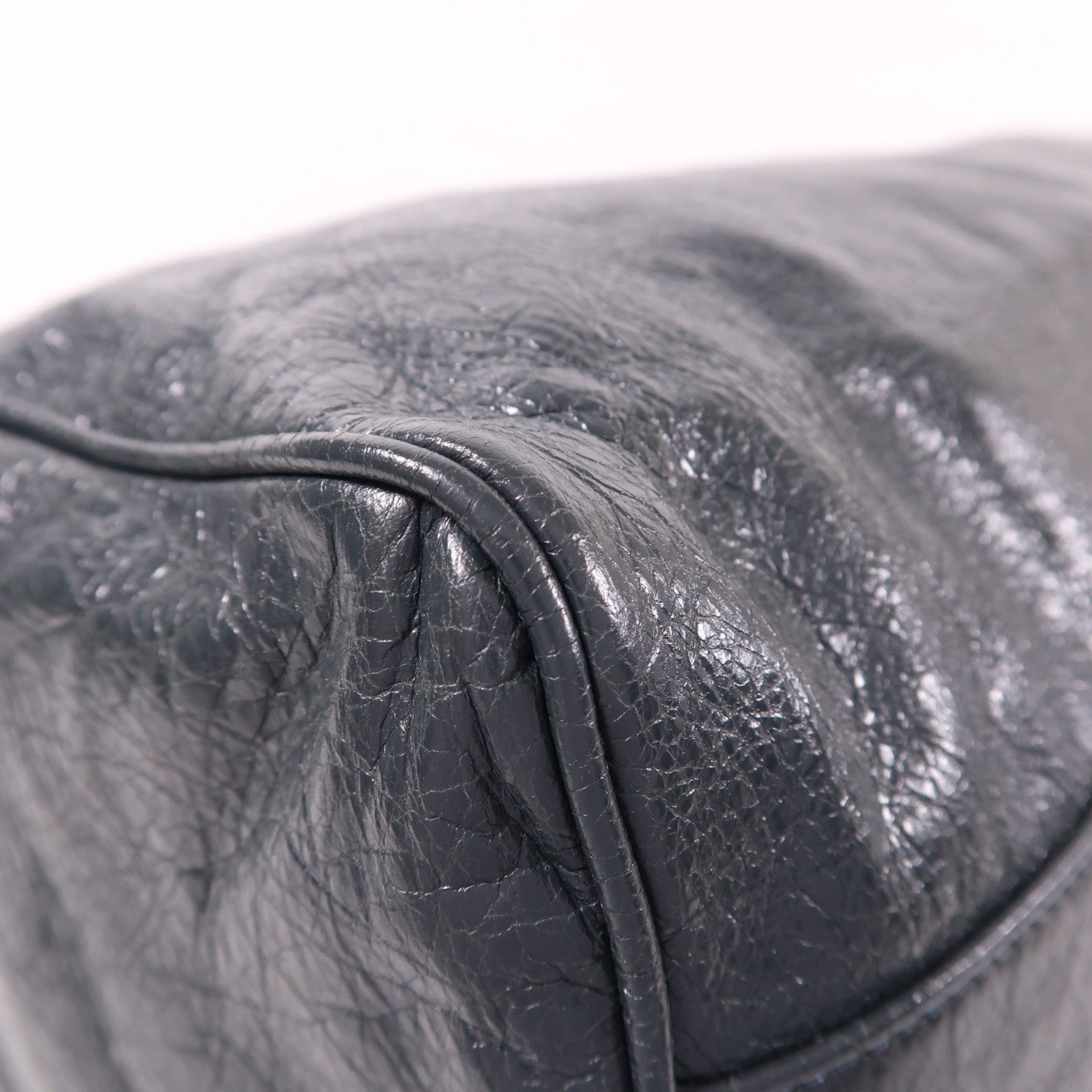 BALENCIAGA 牛皮皮革2 Way Shoulder銀扣手挽肩背兩用袋