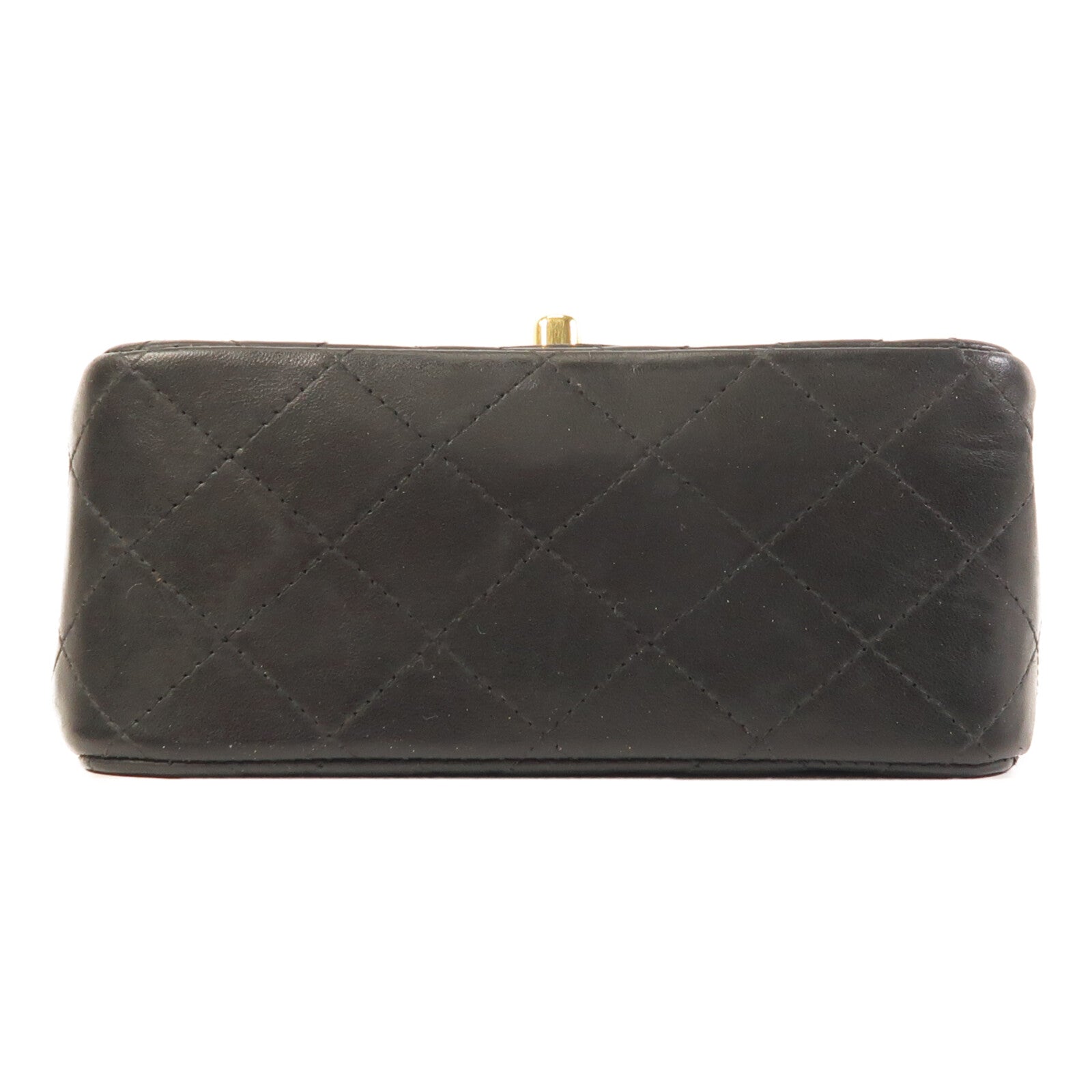 CHANEL 羊皮皮革Mini Classic 17金扣鏈帶肩背袋