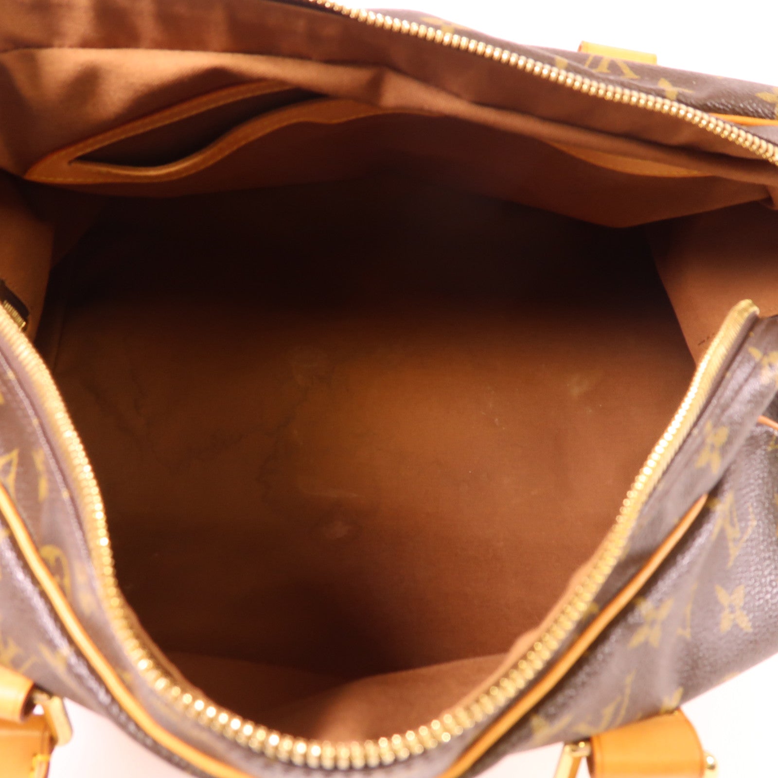 LOUIS VUITTON Monogram Carryall金扣手挽袋