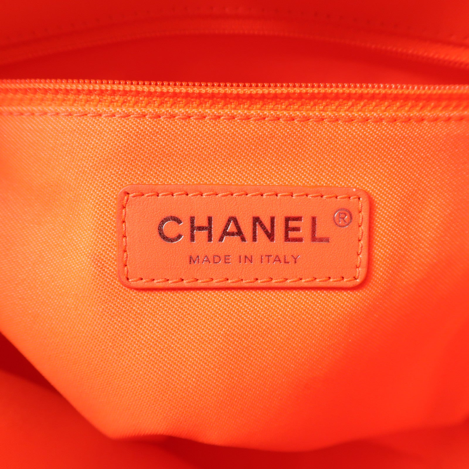 CHANEL 帆布Deauville PM Tote Bag鏈帶肩背袋