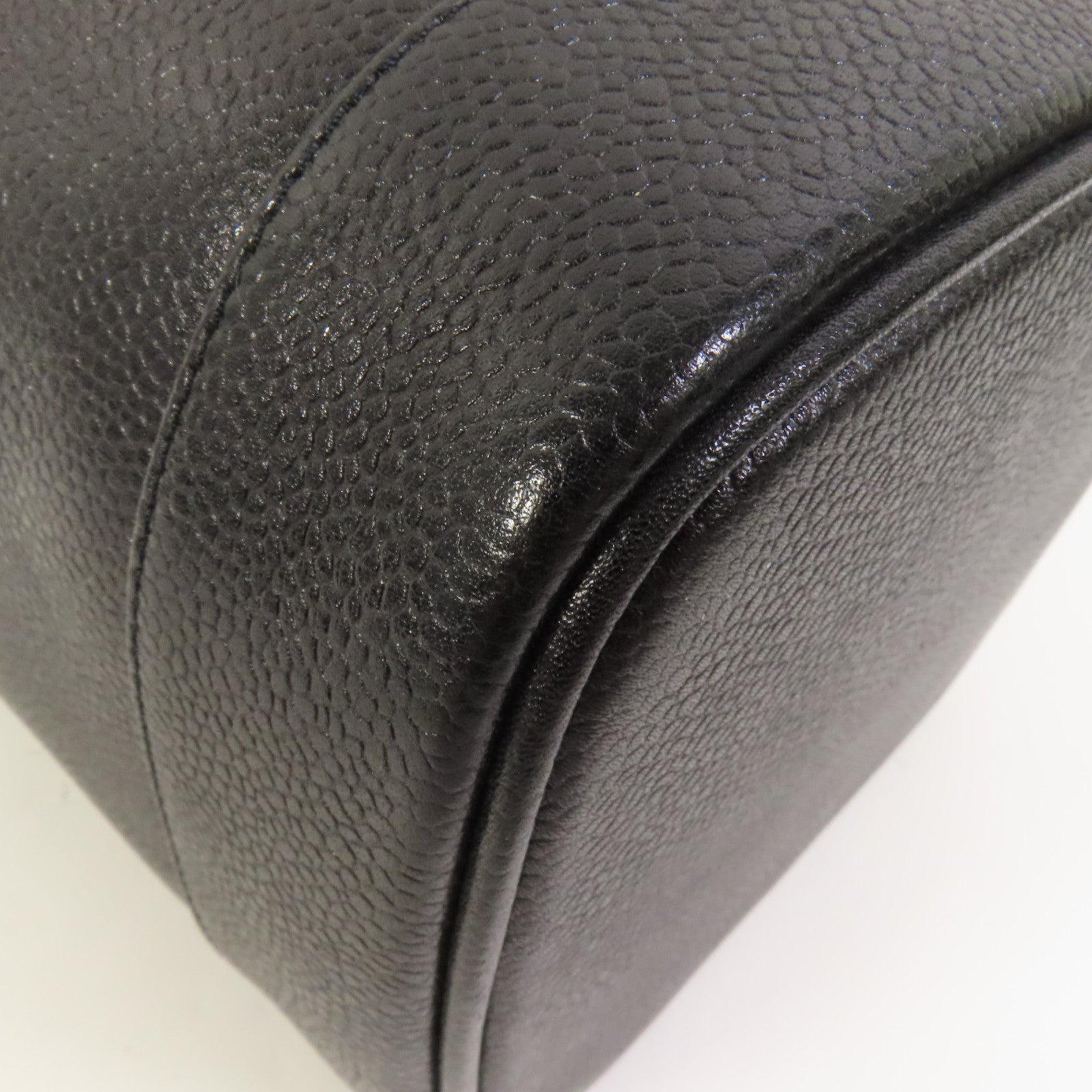 CHANEL 牛皮皮革Vintage Vanity Case金扣手挽袋