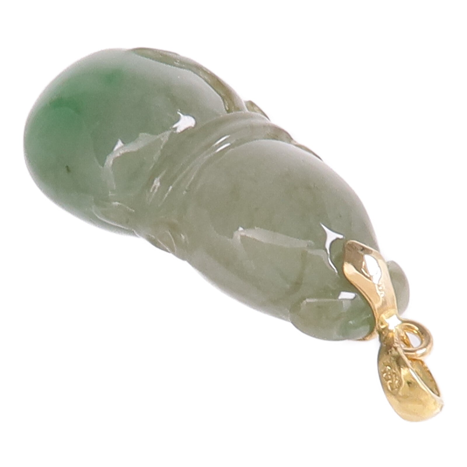 JEWELRY 18K黃金Pendant Top翡翠吊墜