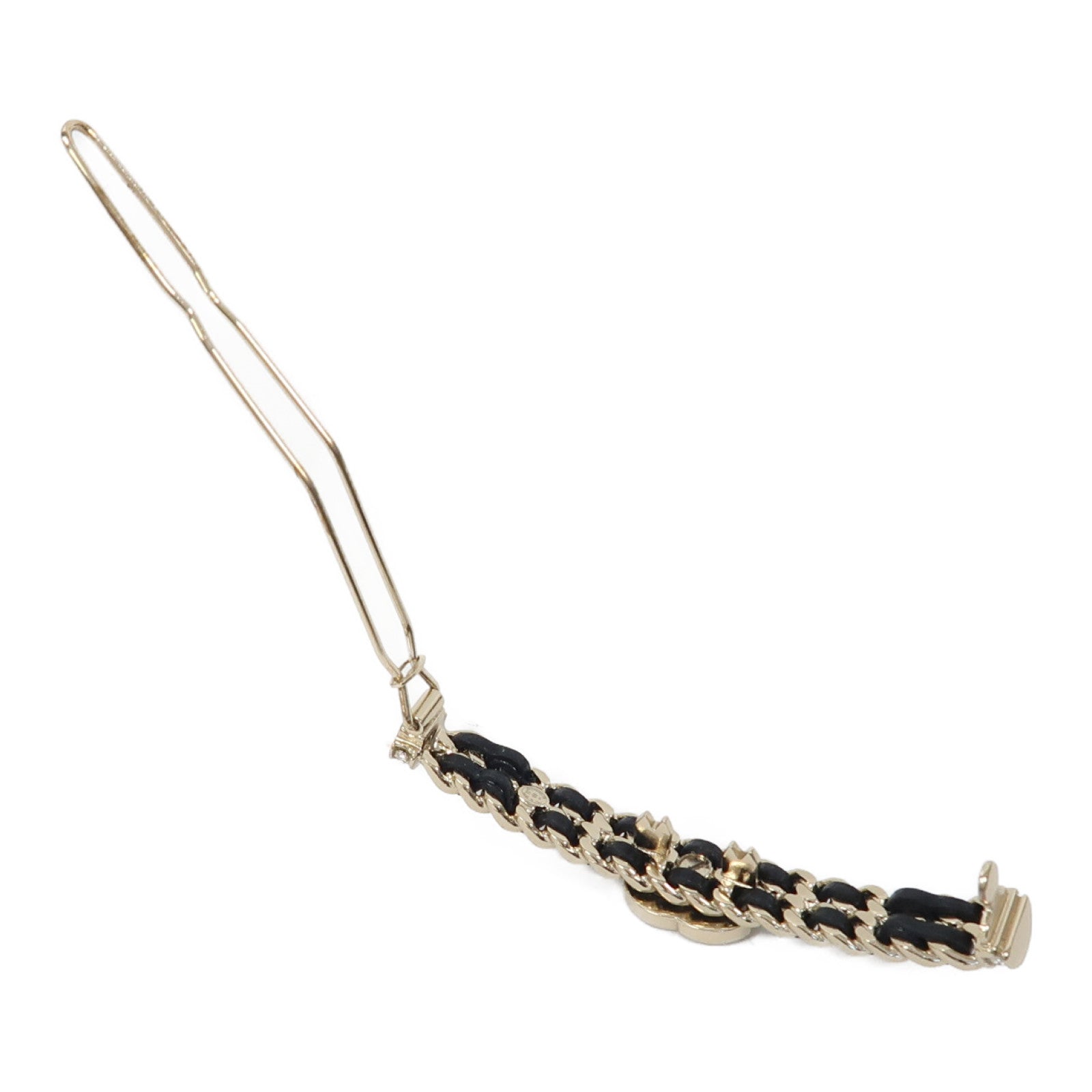 CHANEL 金屬Hair Clip髮夾金色