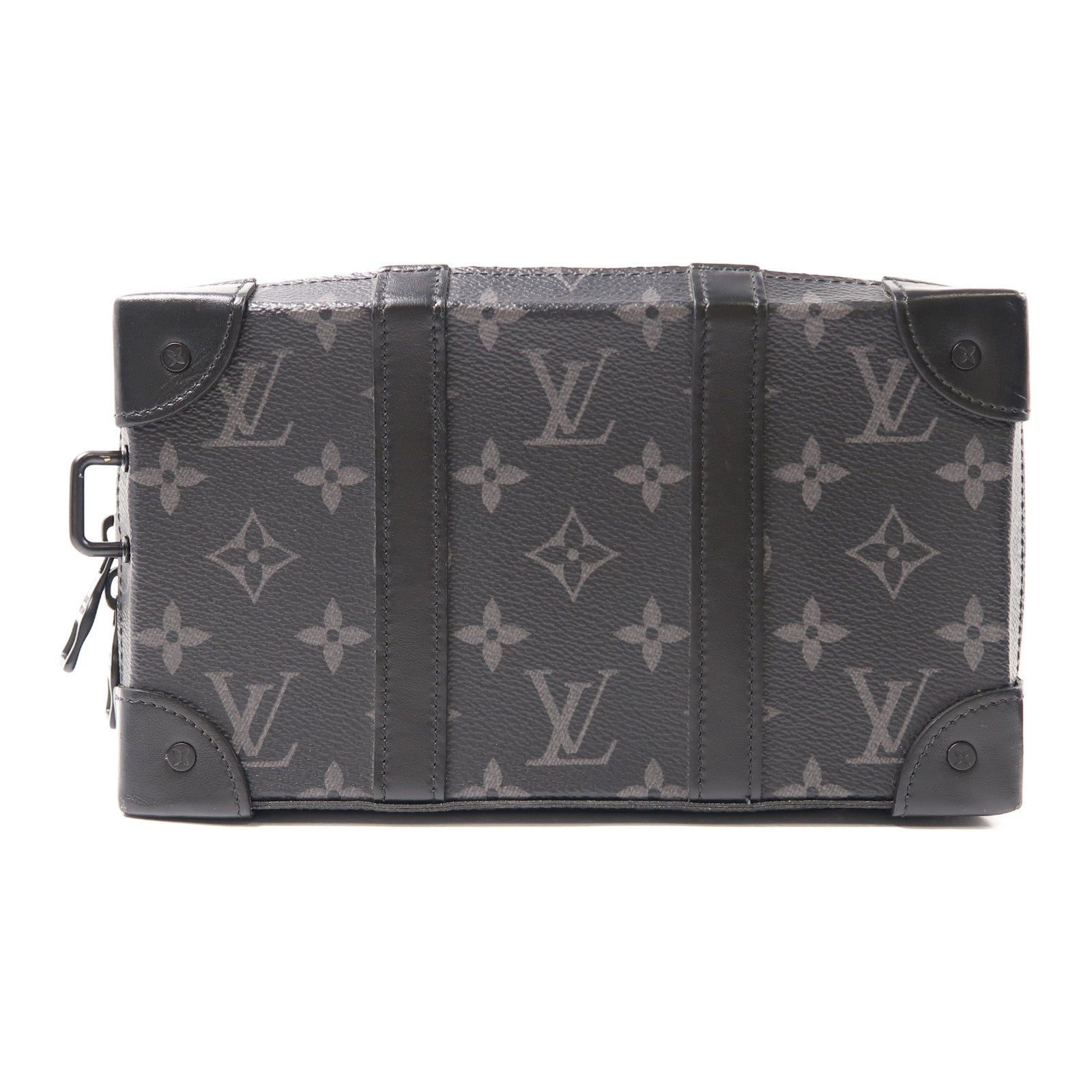 LOUIS VUITTON Monogram Eclipse Soft Trunk Wallet肩背袋黑色