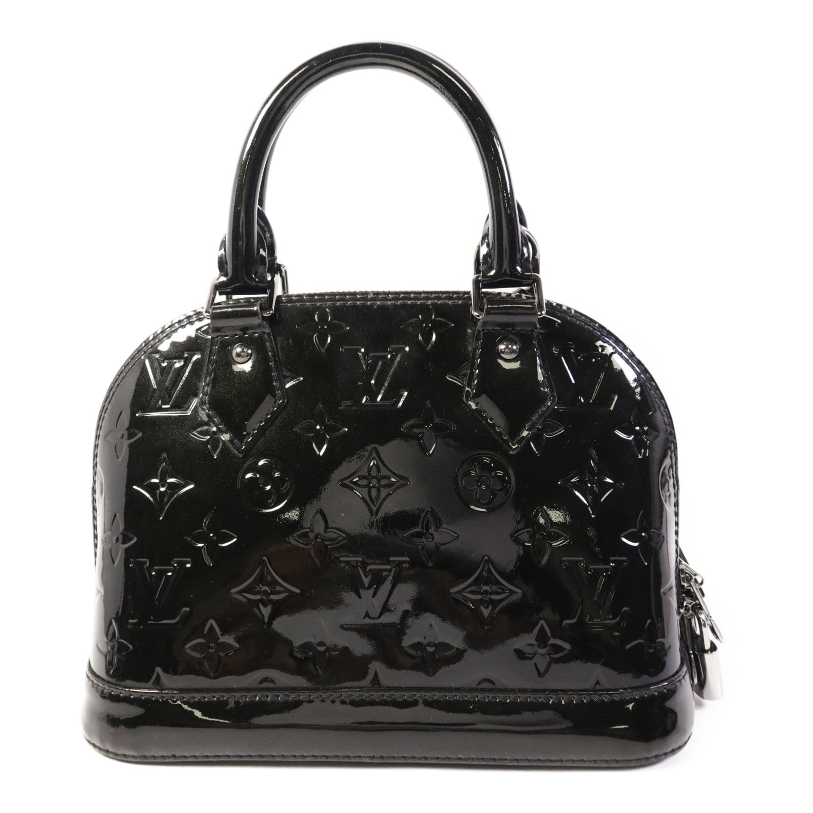 LOUIS VUITTON Vernis Alma BB銀扣手挽肩背兩用袋