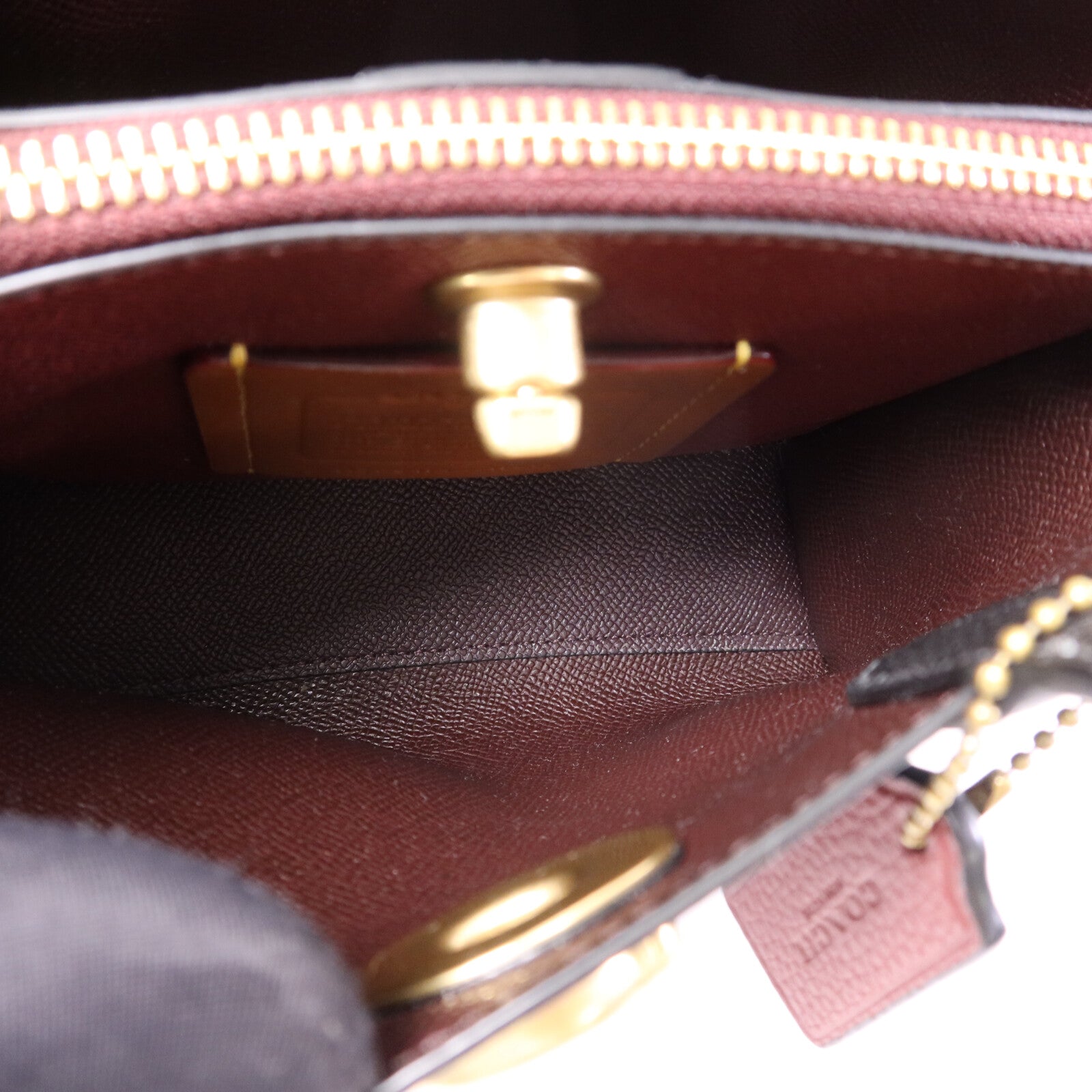 COACH 牛皮皮革Willow Tote 24金扣手挽肩背兩用袋