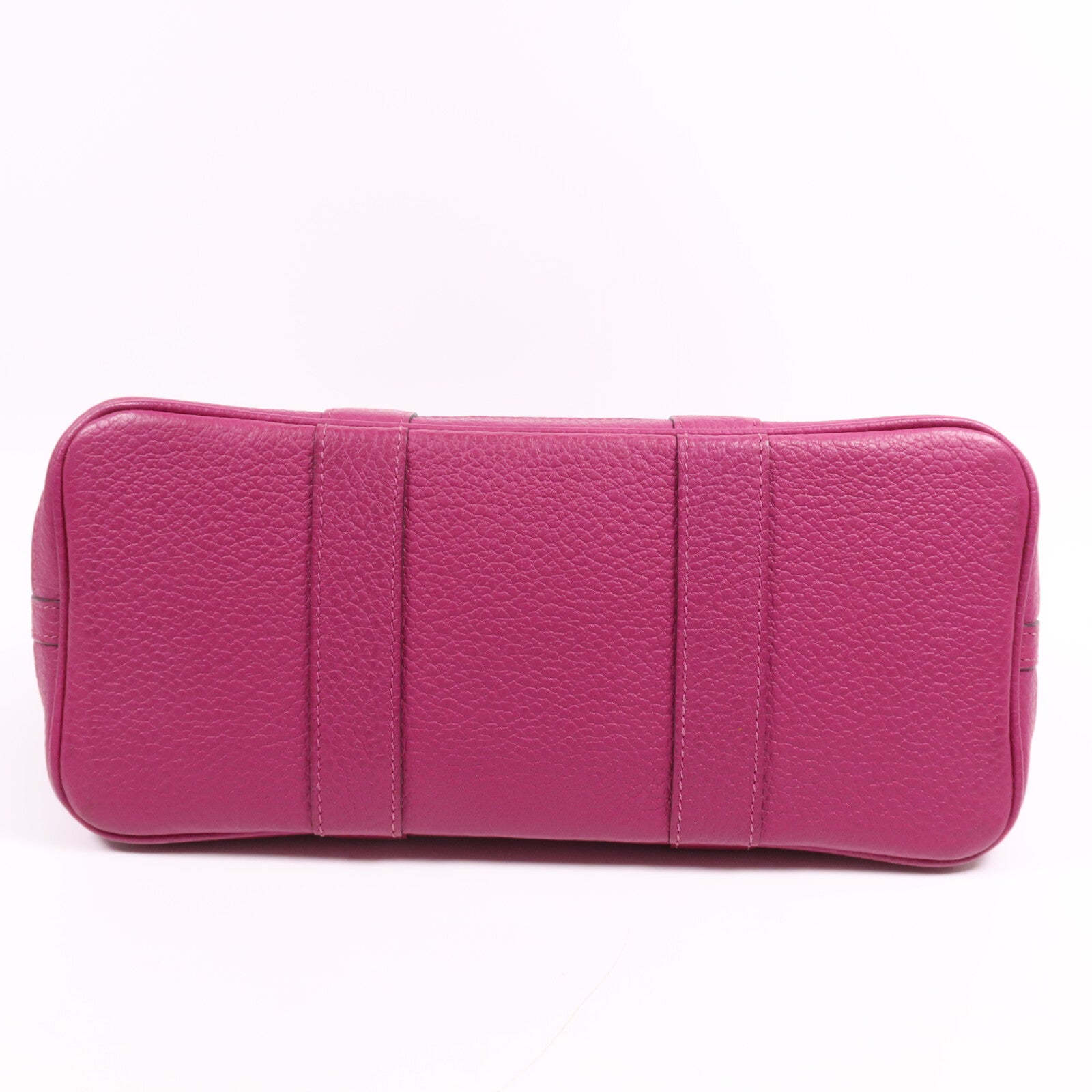 HERMES Negonda皮革Garden Party TPM銀扣手挽袋Magnolia