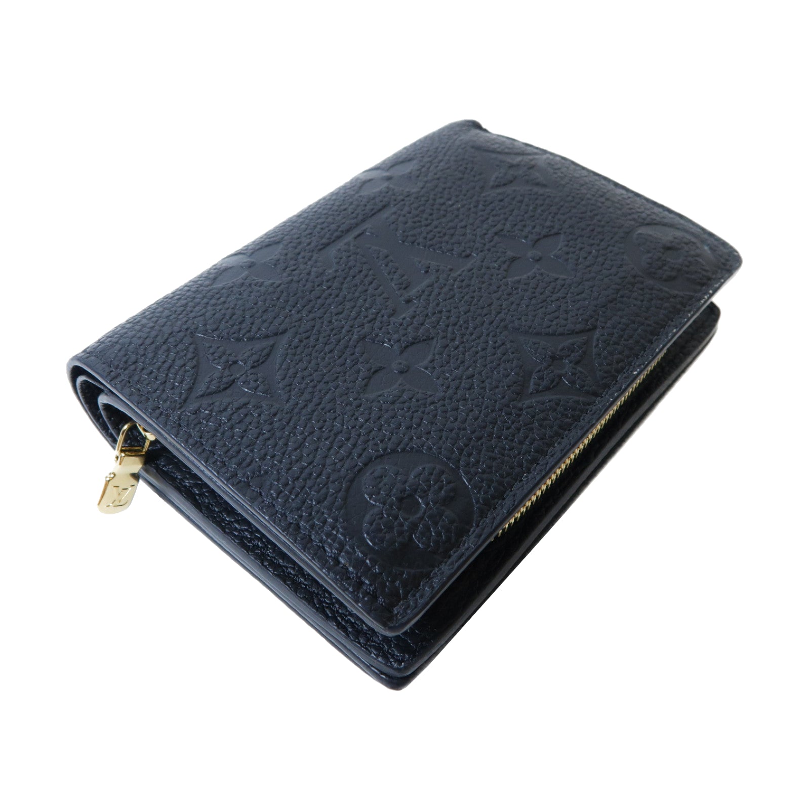 LOUIS VUITTON Monogram Empreinte Cléa Wallet金扣錢包黑色