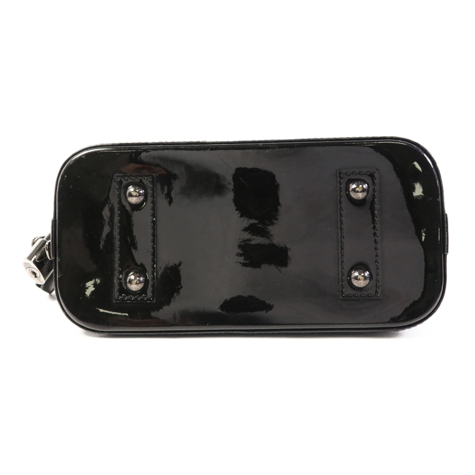 LOUIS VUITTON Vernis Alma BB銀扣手挽肩背兩用袋