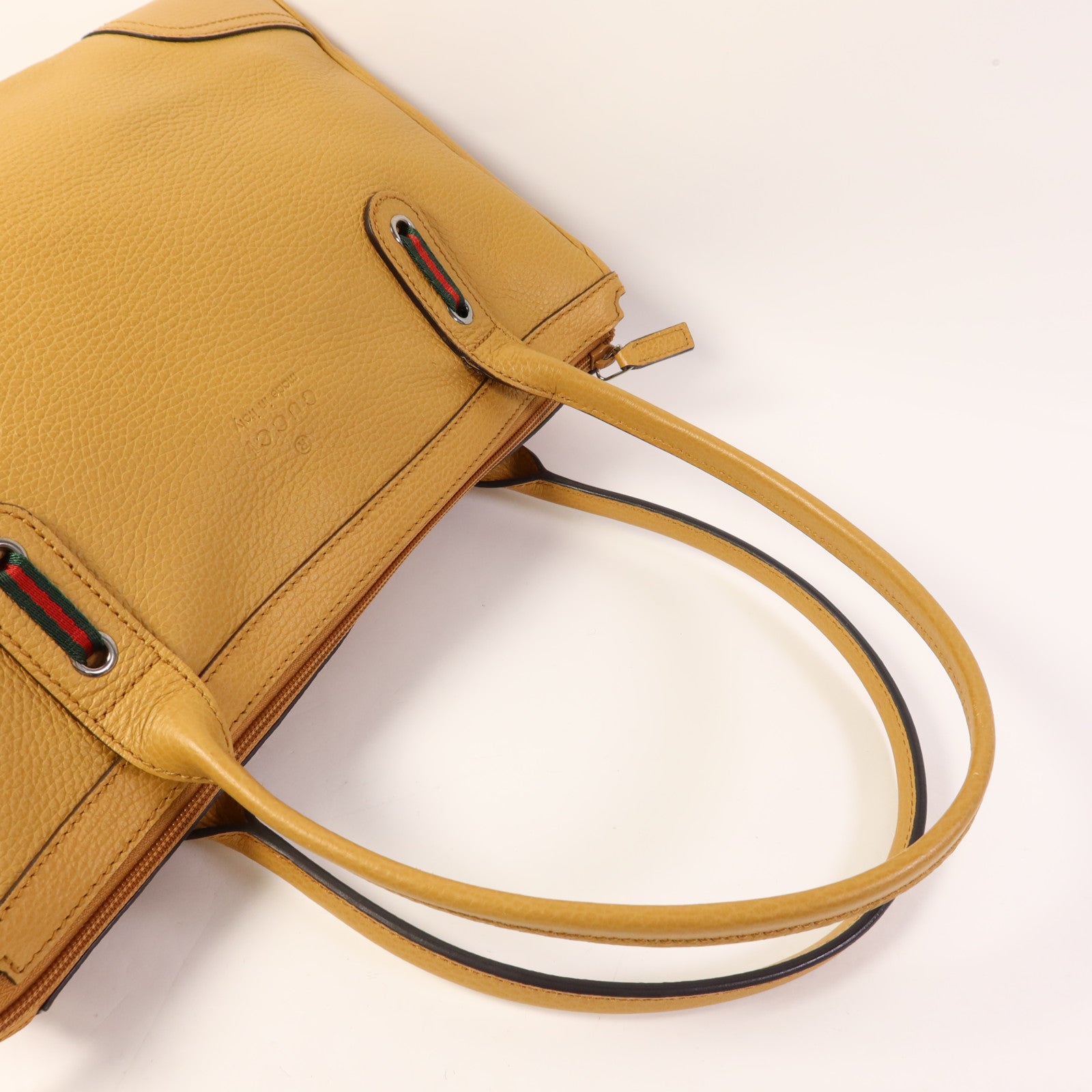 GUCCI 牛皮皮革Shoulder Bag銀扣肩背袋