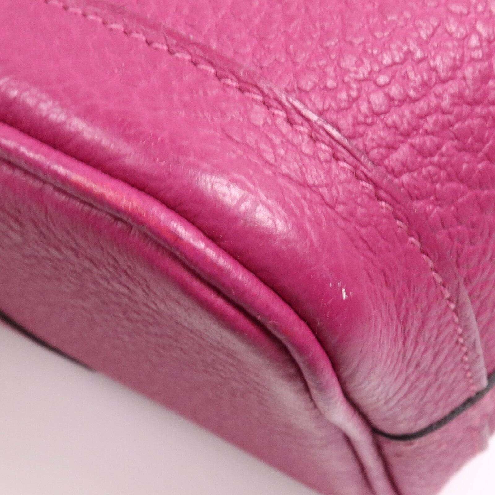 HERMES Negonda皮革Garden Party TPM銀扣手挽袋Magnolia