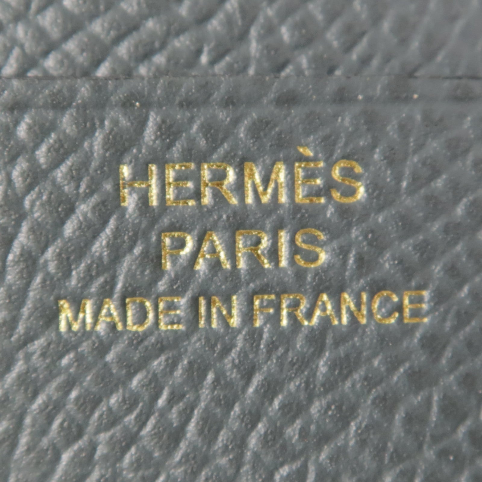 HERMES Epsom皮革Bearn Compact金扣錢包