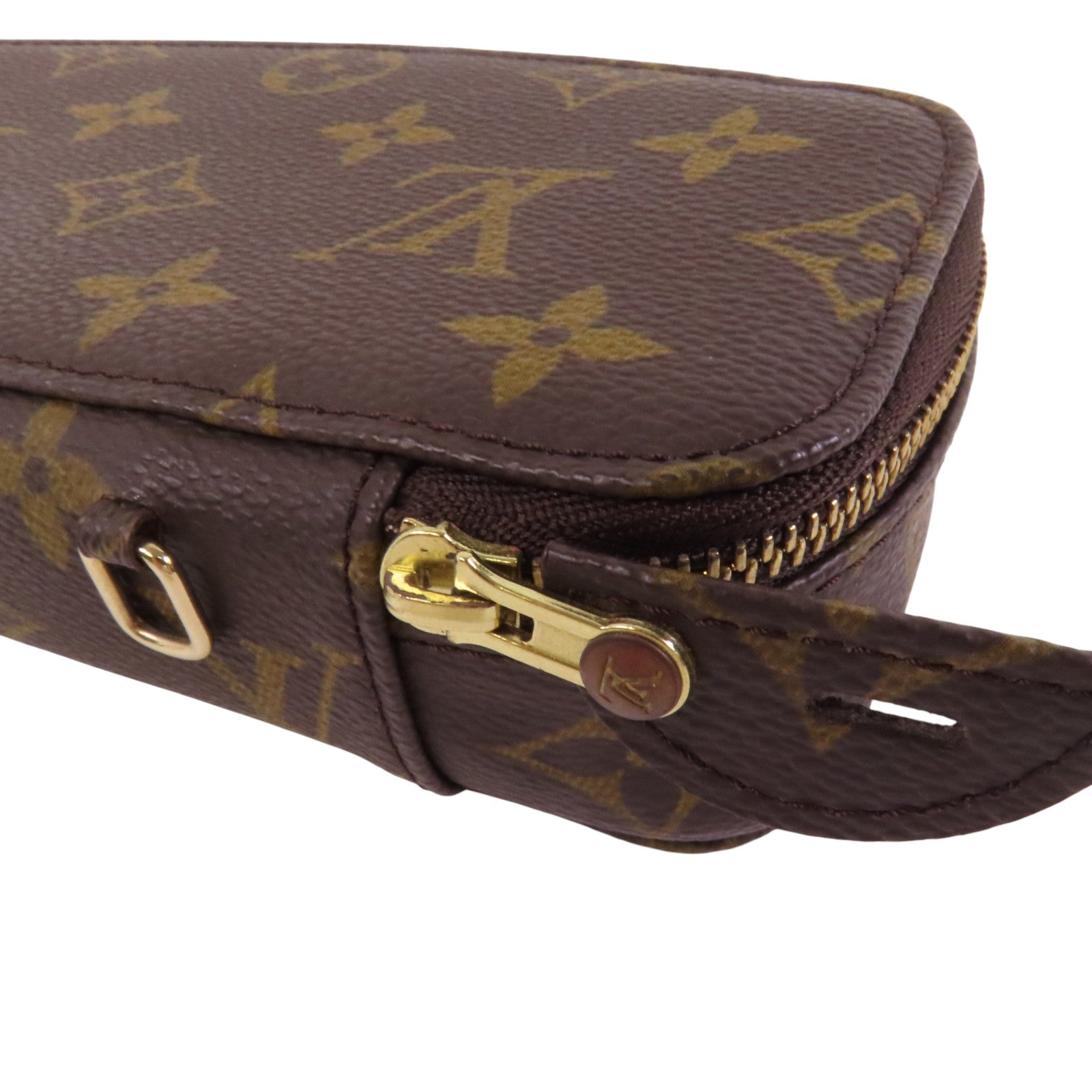 LOUIS VUITTON Monogram Jewelry Case金扣寶石包