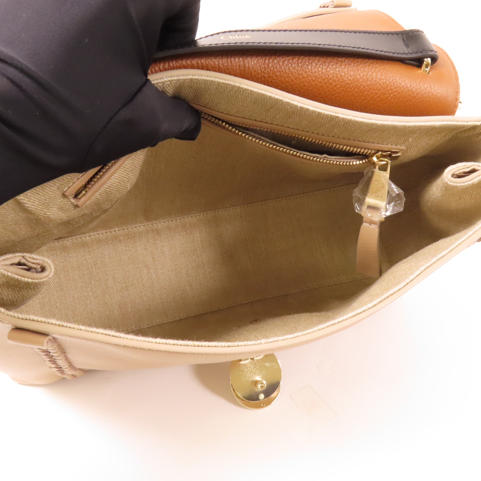 Chloe 牛皮皮革Penelope金扣手挽肩背兩用袋