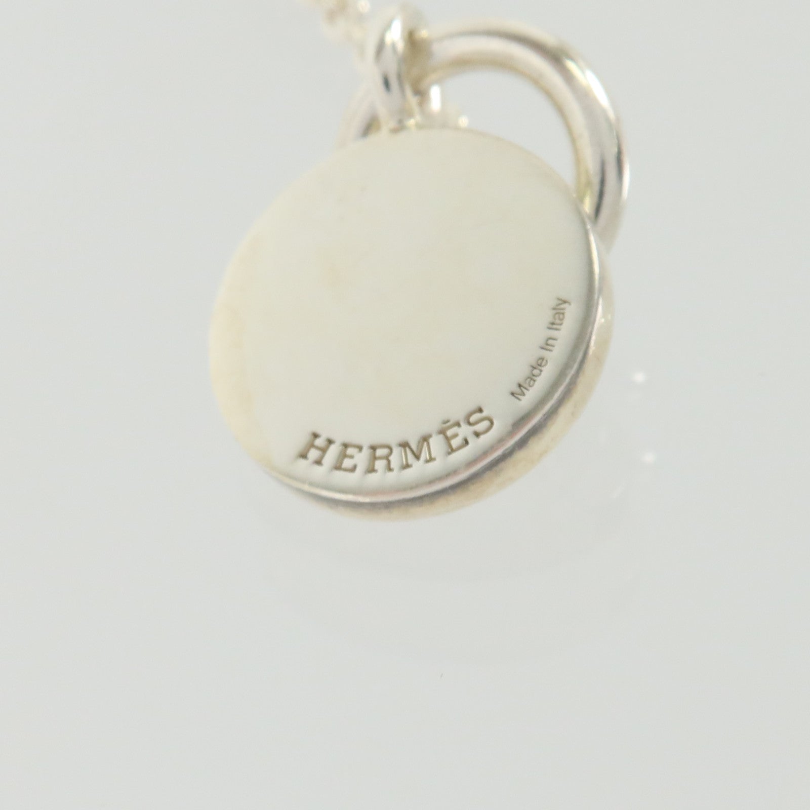 HERMES 952純銀Amulettes Ex-Libris Pendant Necklace項鏈
