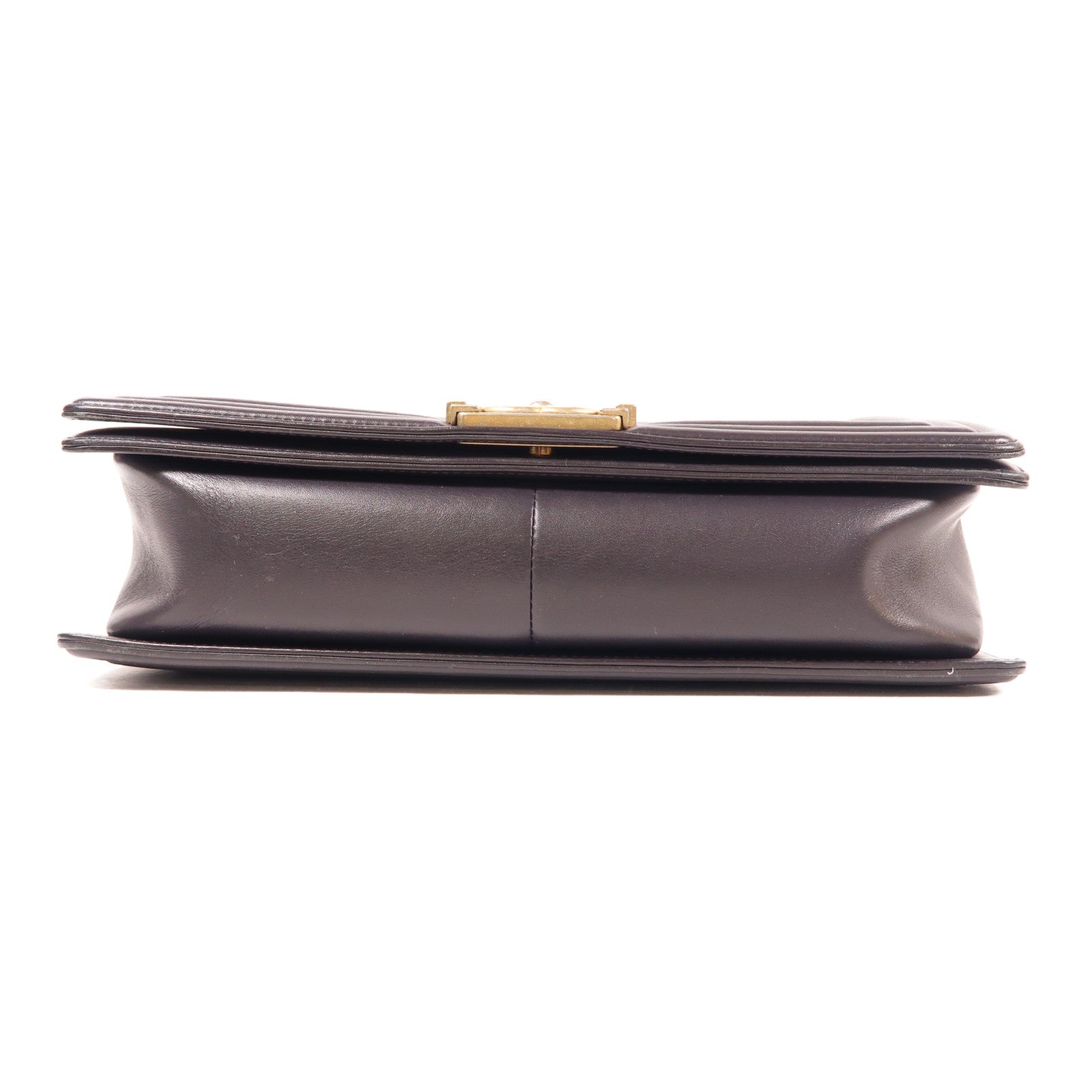 CHANEL CC GHW Boy 27 Chain Shoulder Bag Leather