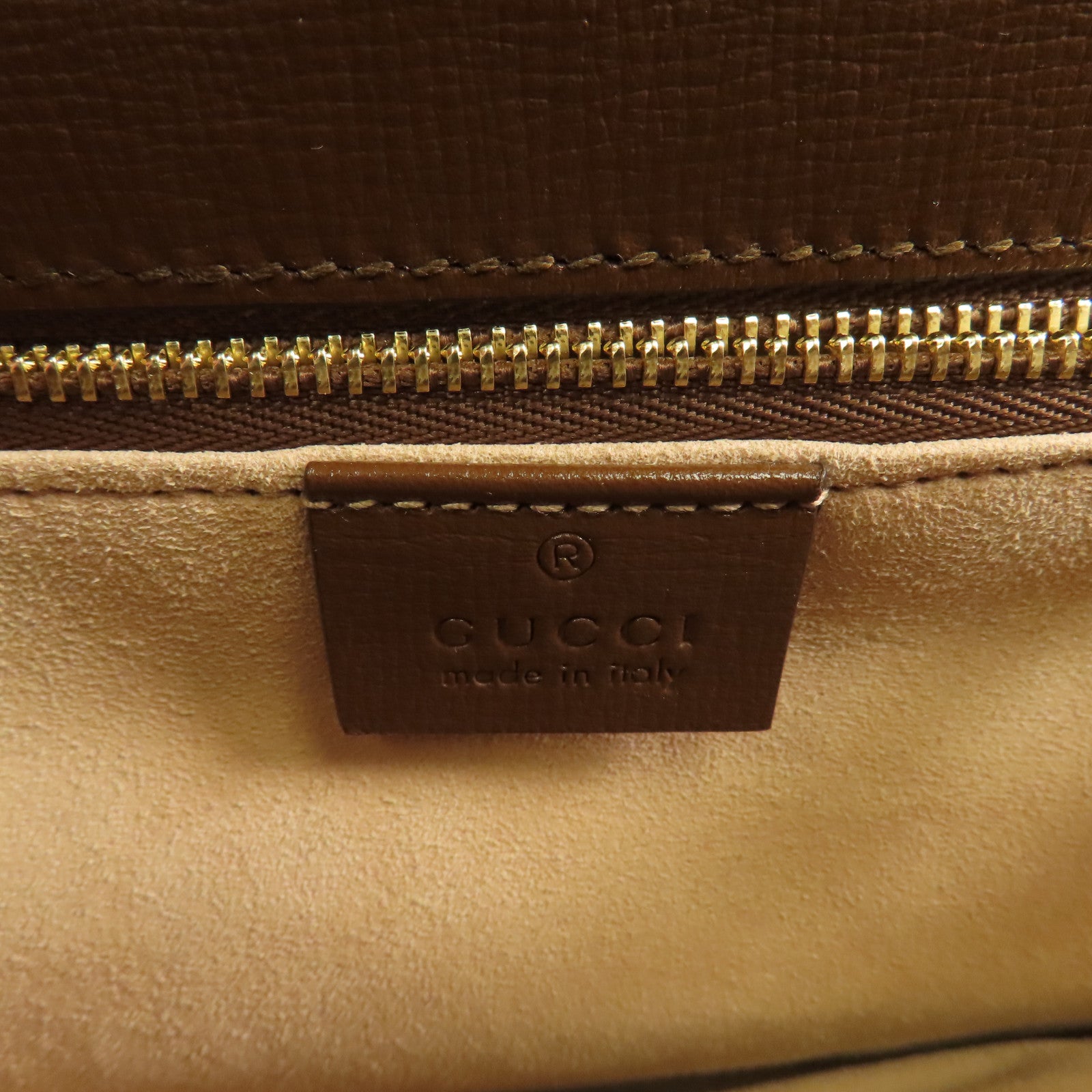 GUCCI 【激減優惠】塗層帆布/牛皮皮革Shoulder Bag金扣肩背袋