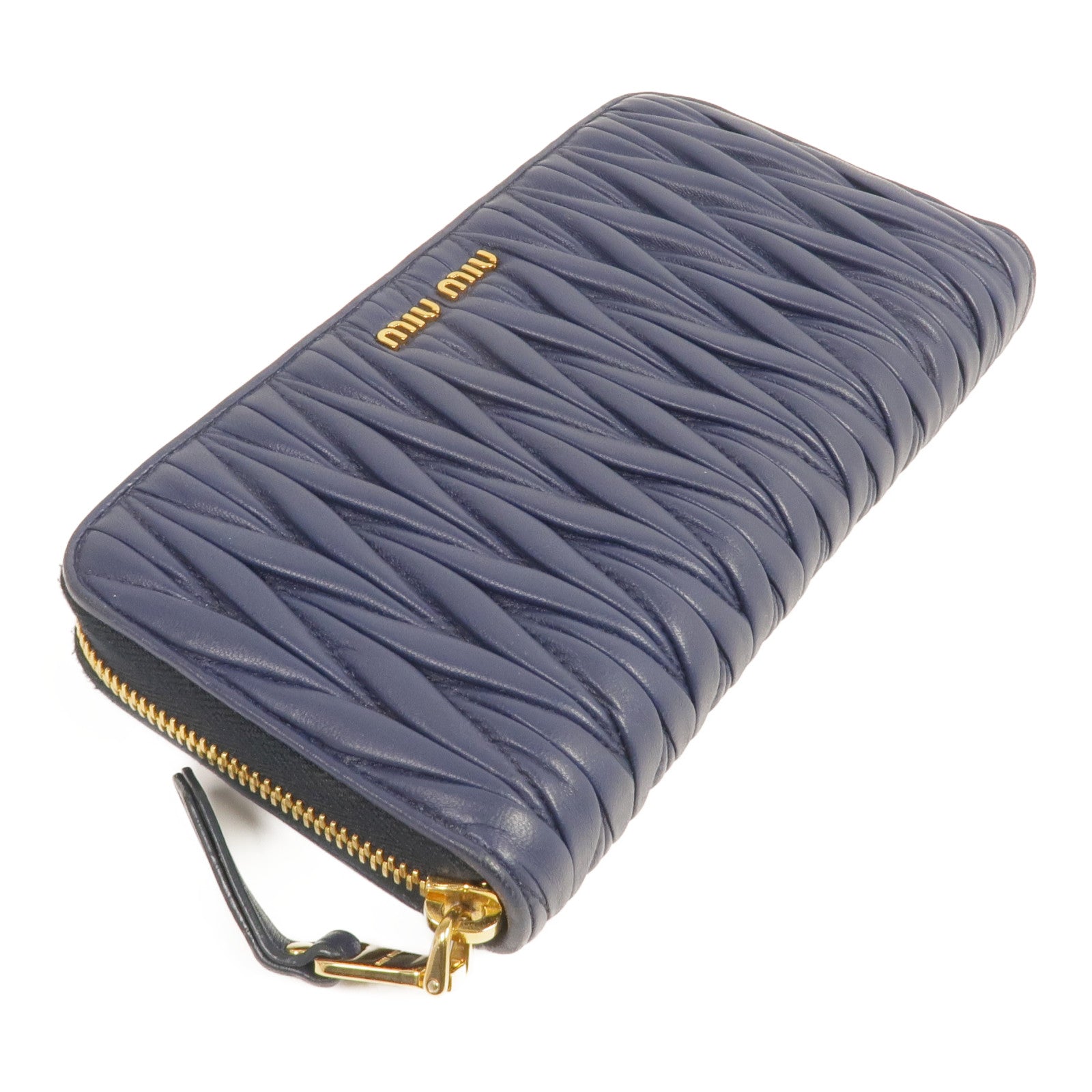 Miu Miu 羊皮皮革Long Wallet金扣長錢包