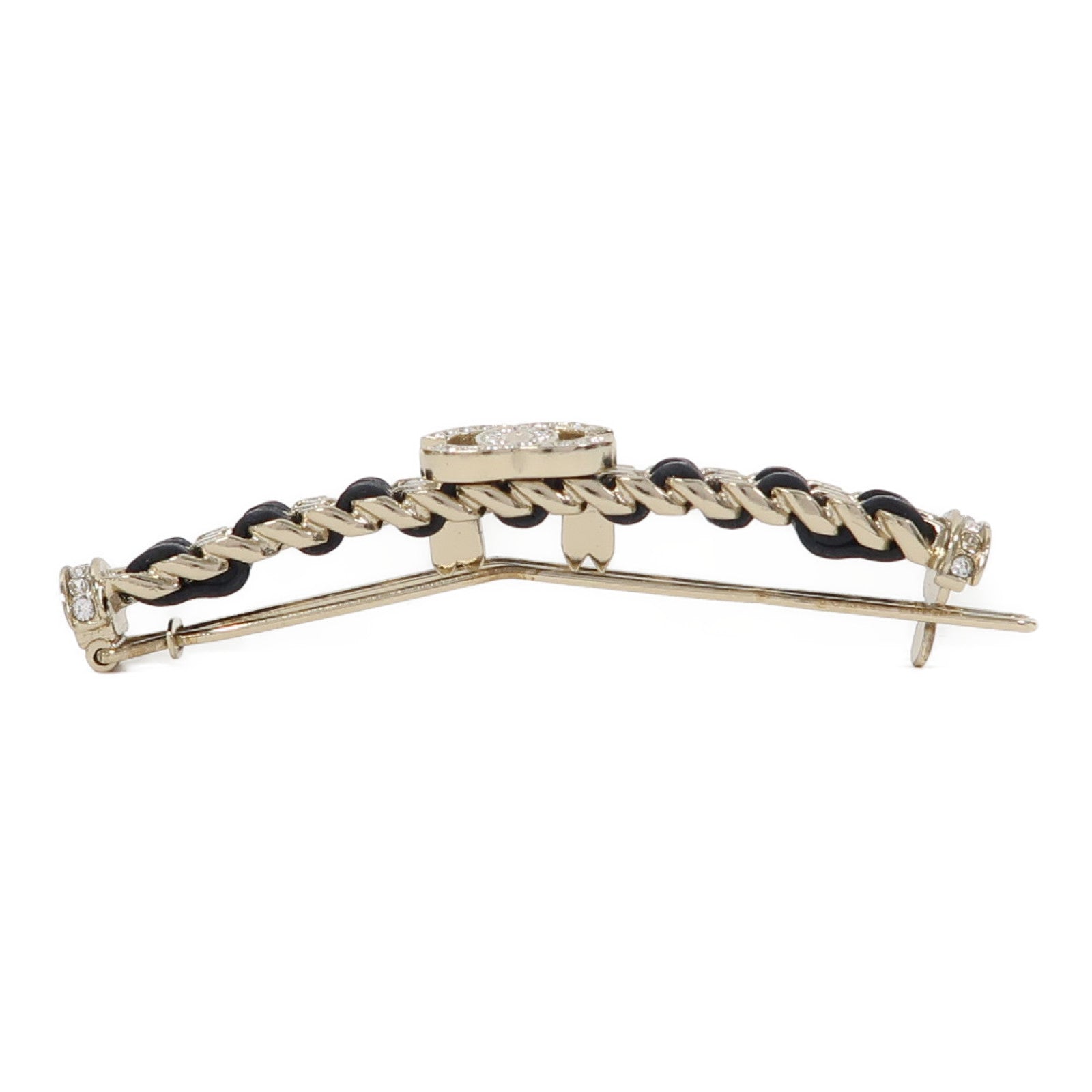 CHANEL 金屬Hair Clip髮夾金色
