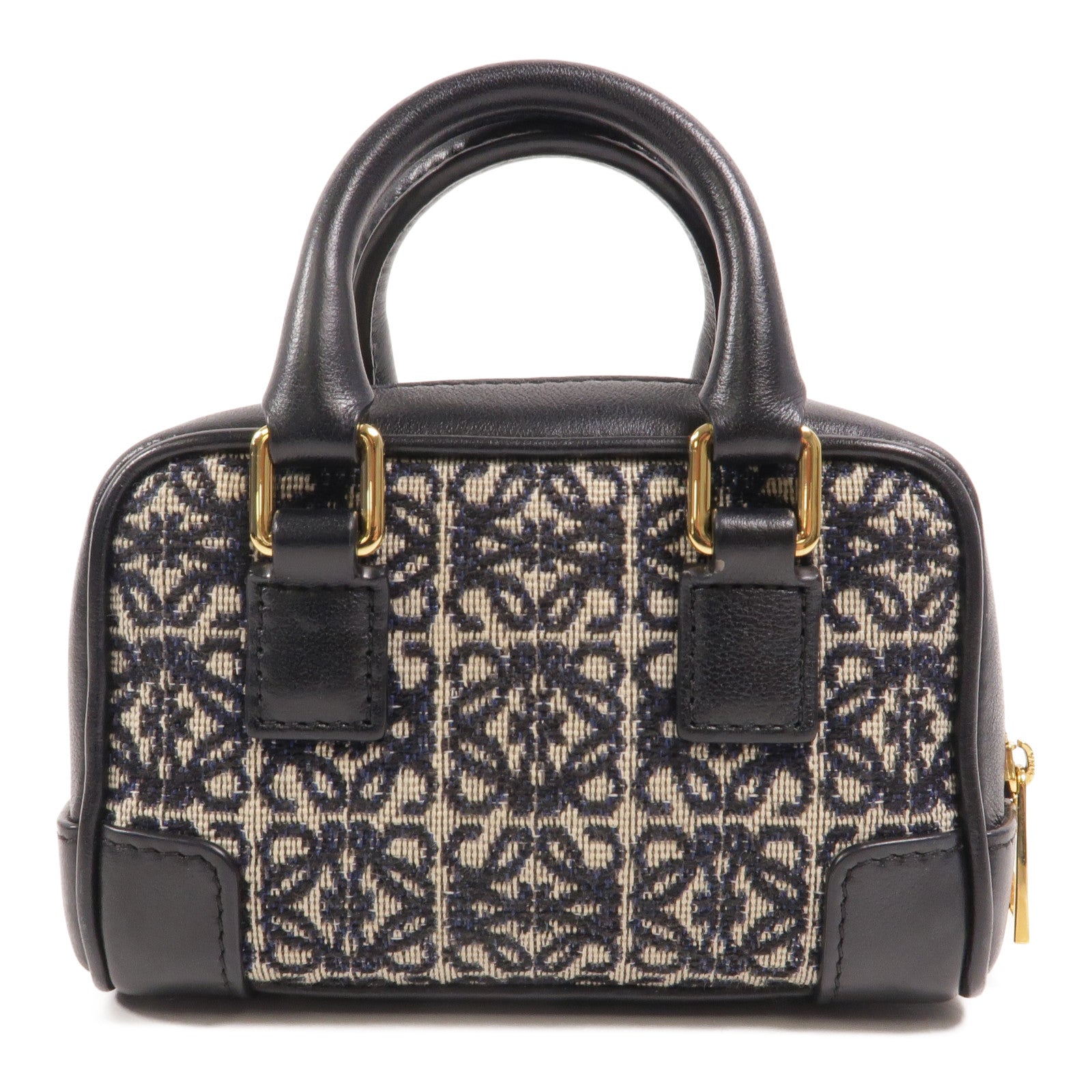 LOEWE 帆布Amazona Nano鏈帶手挽肩背兩用袋
