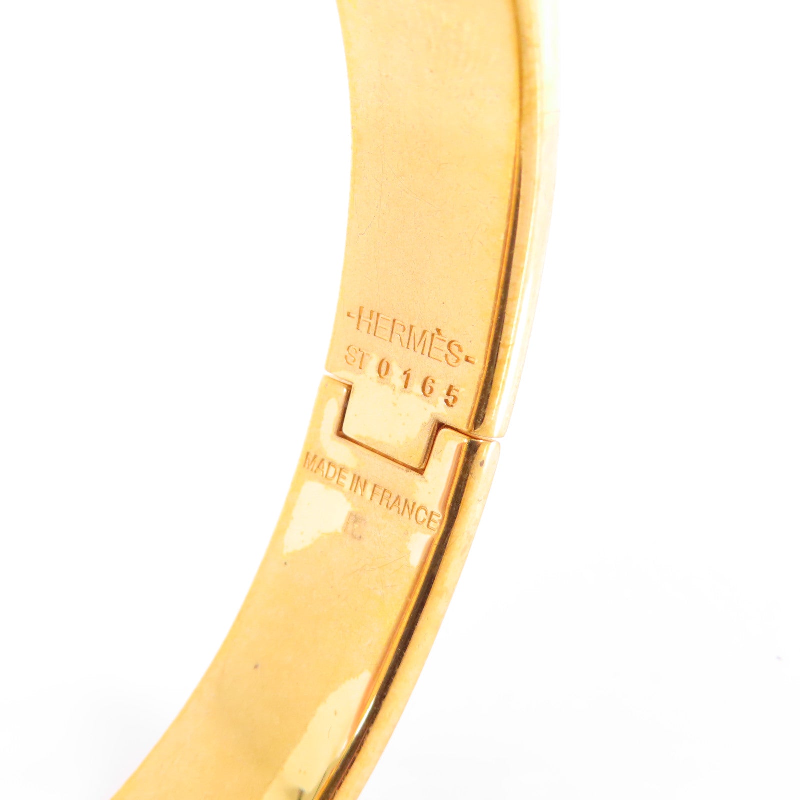 HERMES 金屬/琺瑯Clic-H Bracelet金扣手鏈