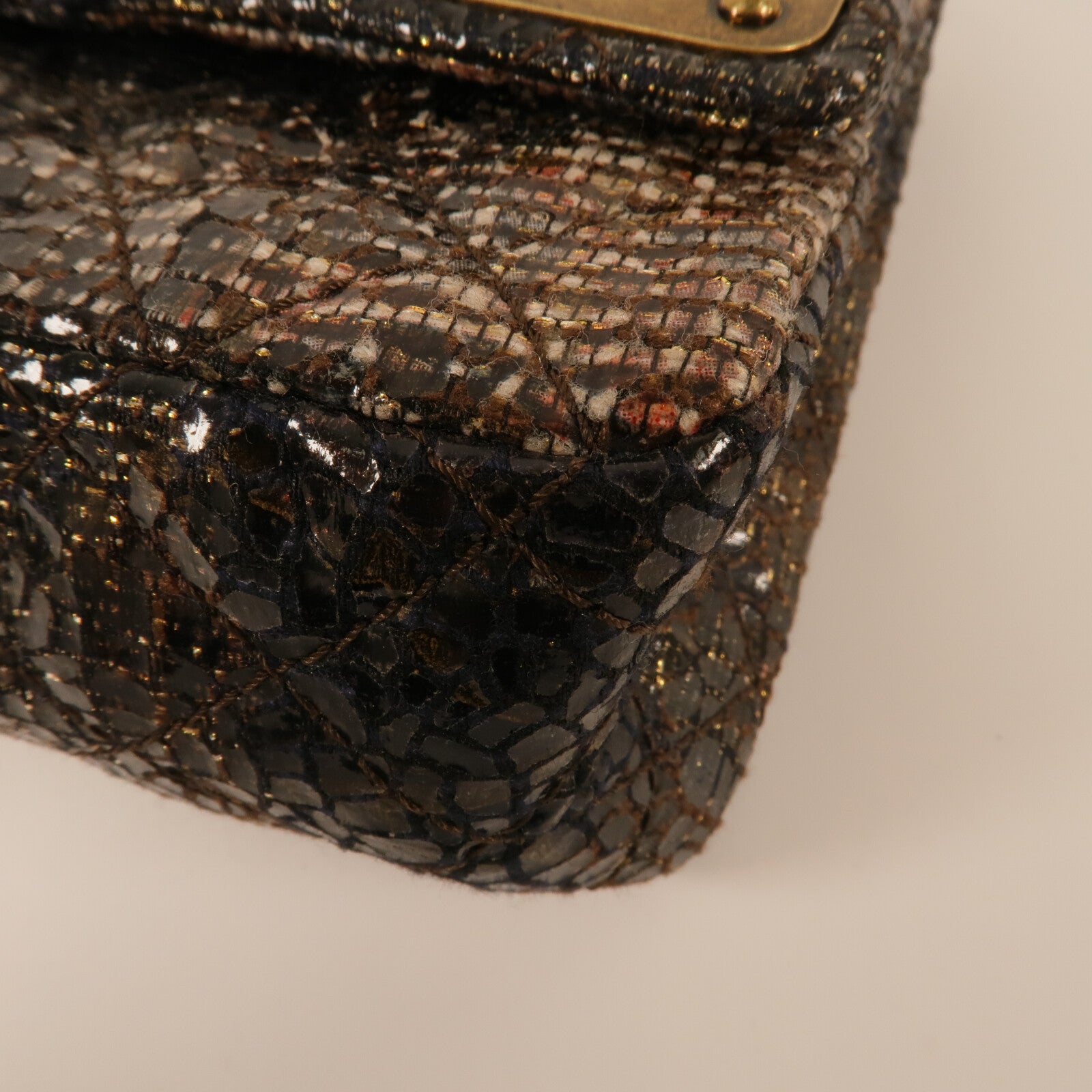 CHANEL Tweed Shanghai Icons Flap Bag鏈帶肩背袋