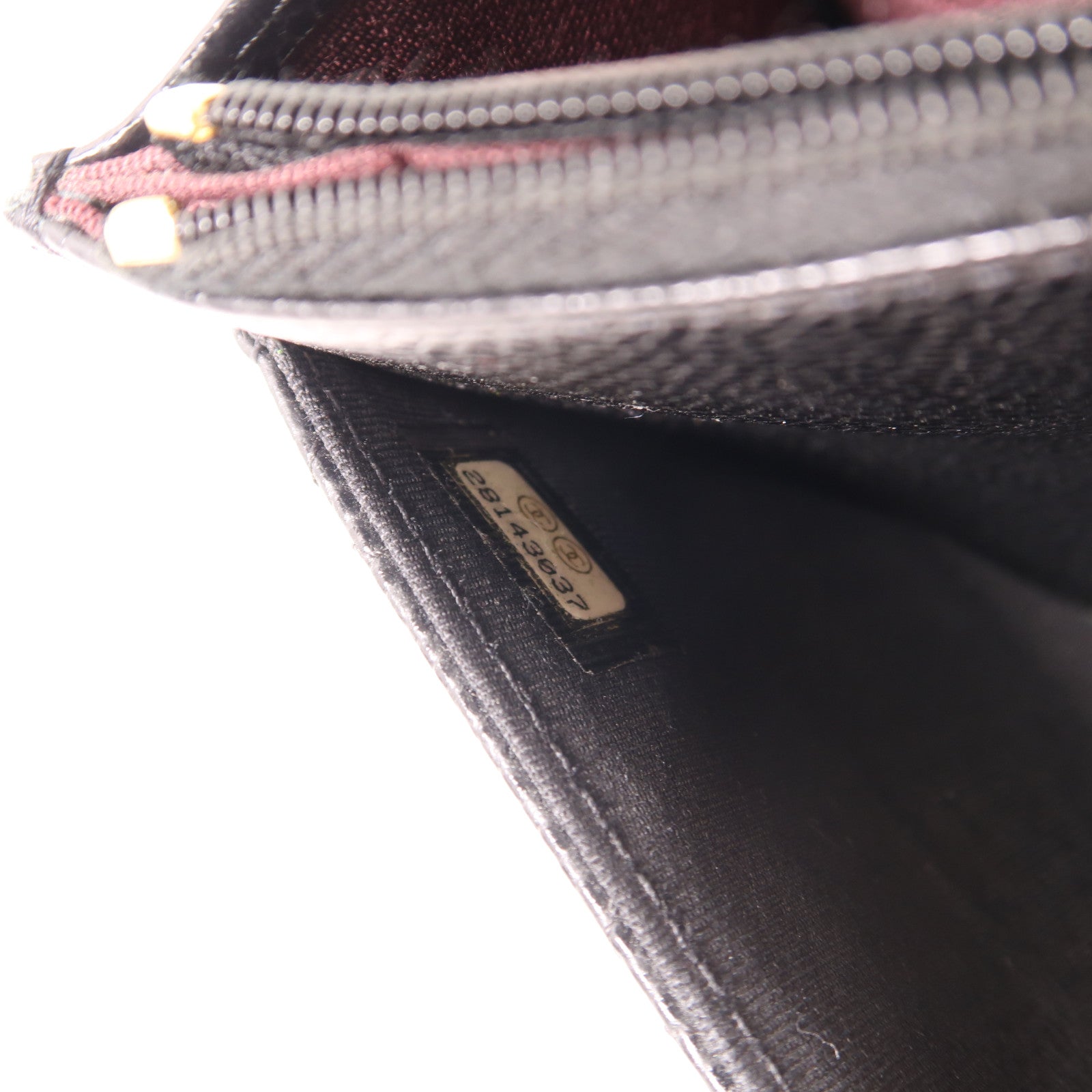 CHANEL 牛皮皮革Wallet On Chain金扣鏈帶肩背袋黑色