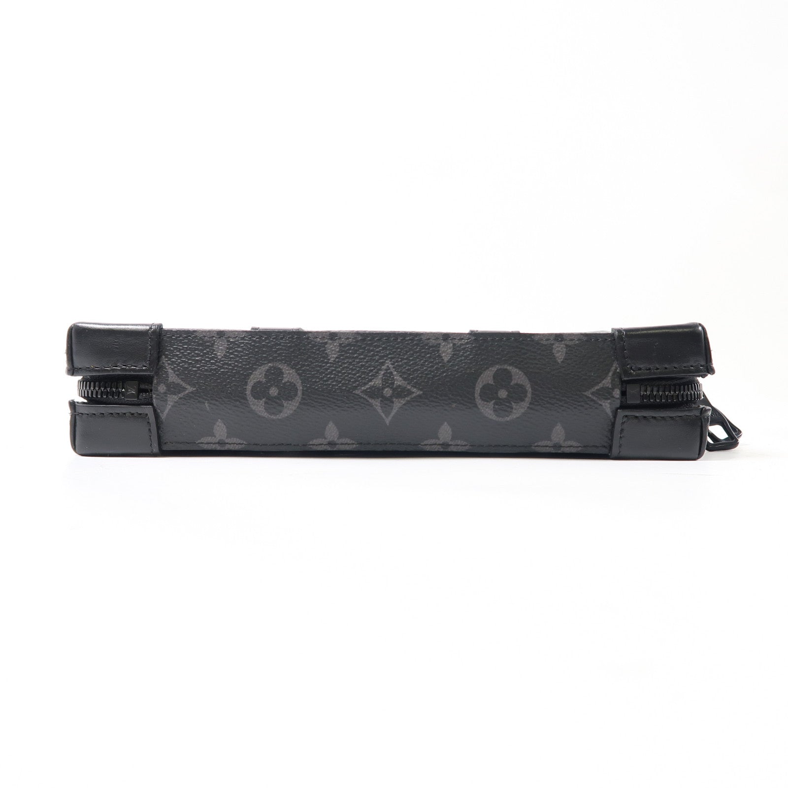 LOUIS VUITTON Monogram Eclipse Soft Trunk Wallet肩背袋黑色